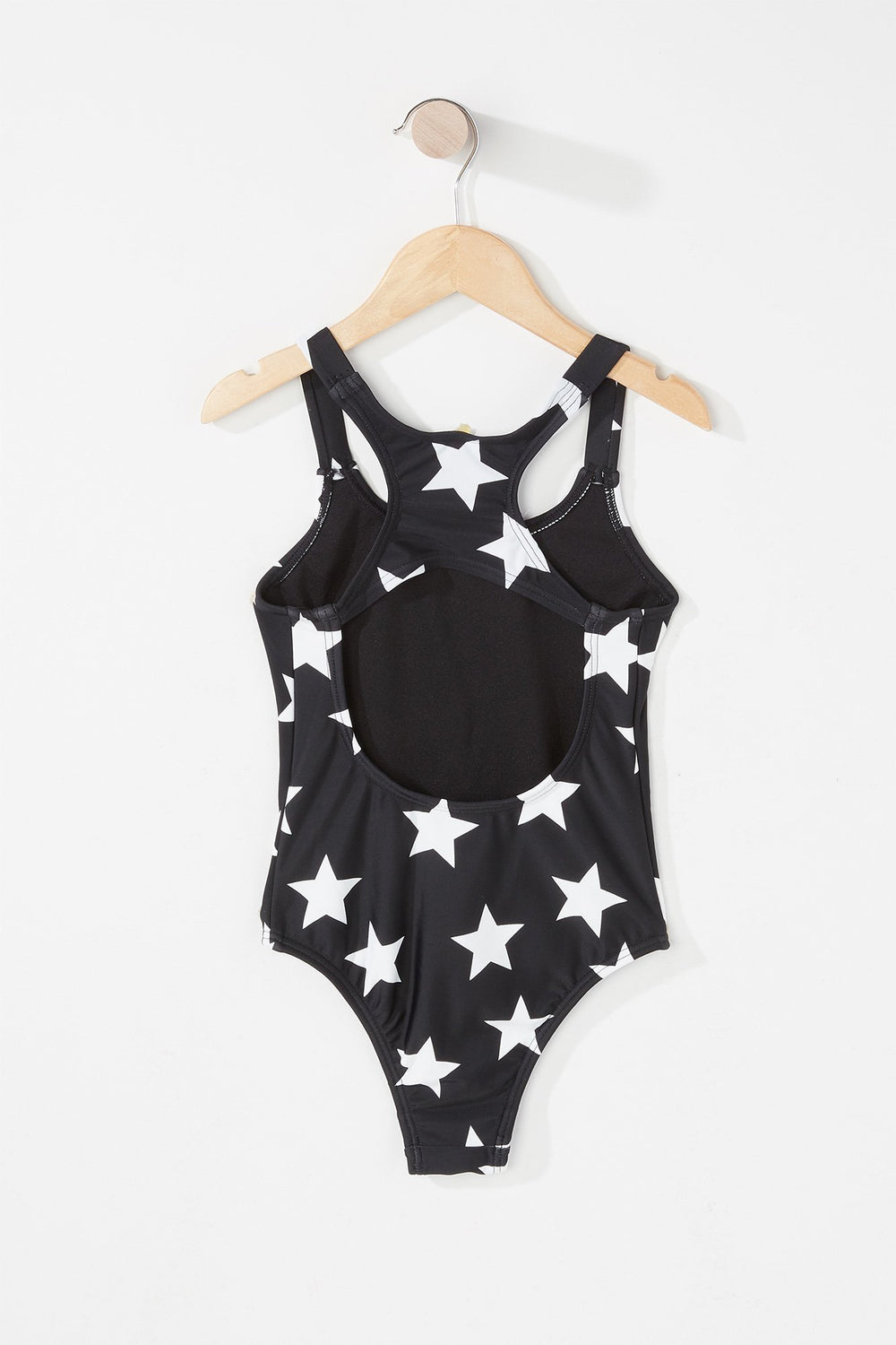 Kids Maillot de bain une-pièce à motif d'étoiles pour fille Noir