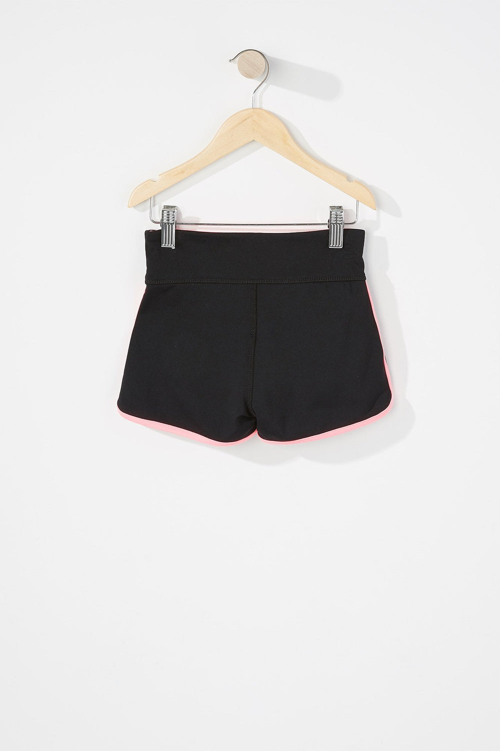 Kids Short Active avec bande et ourlet arrondi pour fille Noir