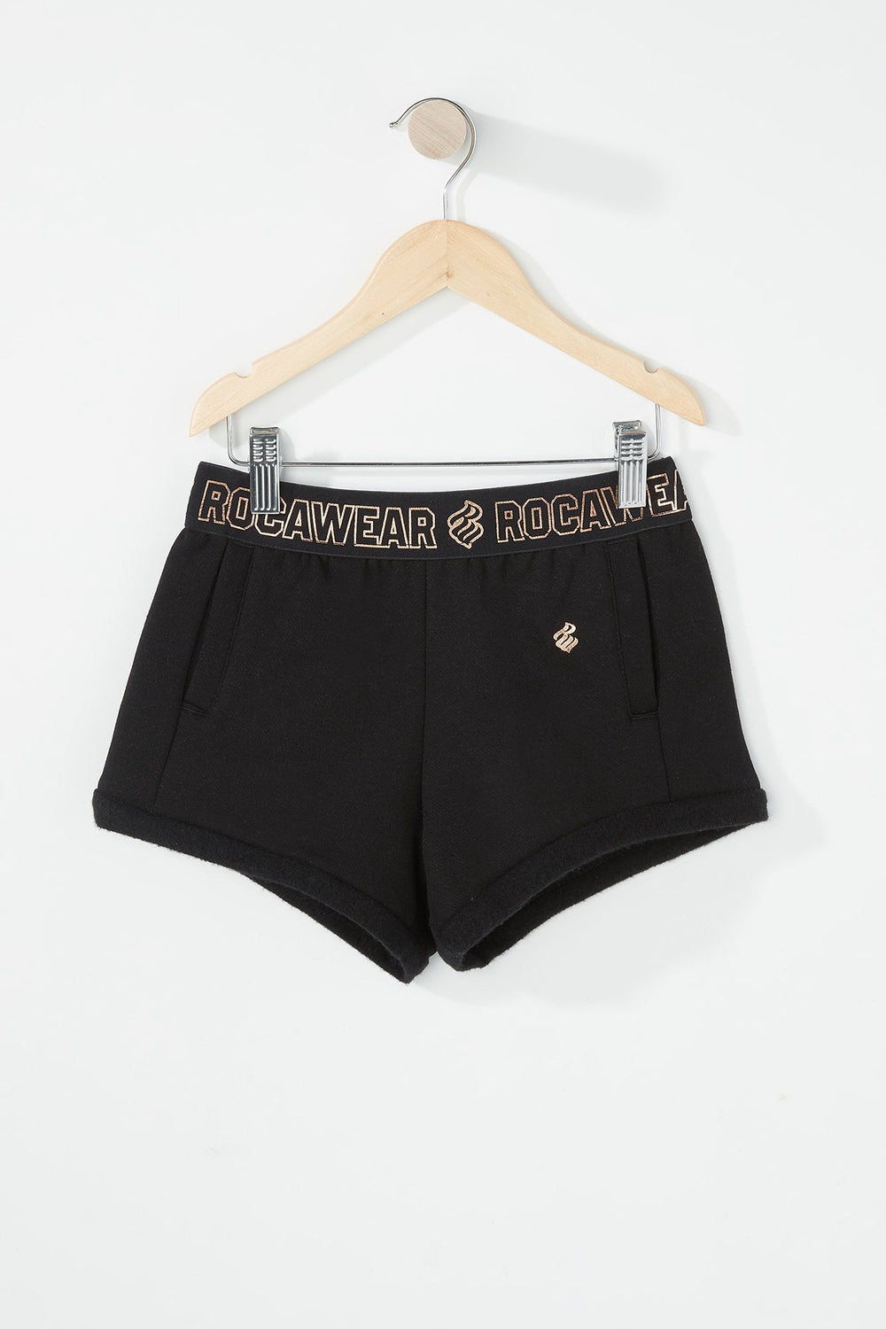 Kids Short Rocawear avec bande imprimée pour fille Noir