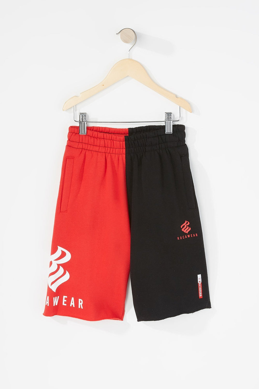 Kids Short Rocawear en molleton à blocs de couleurs pour garçon Noir