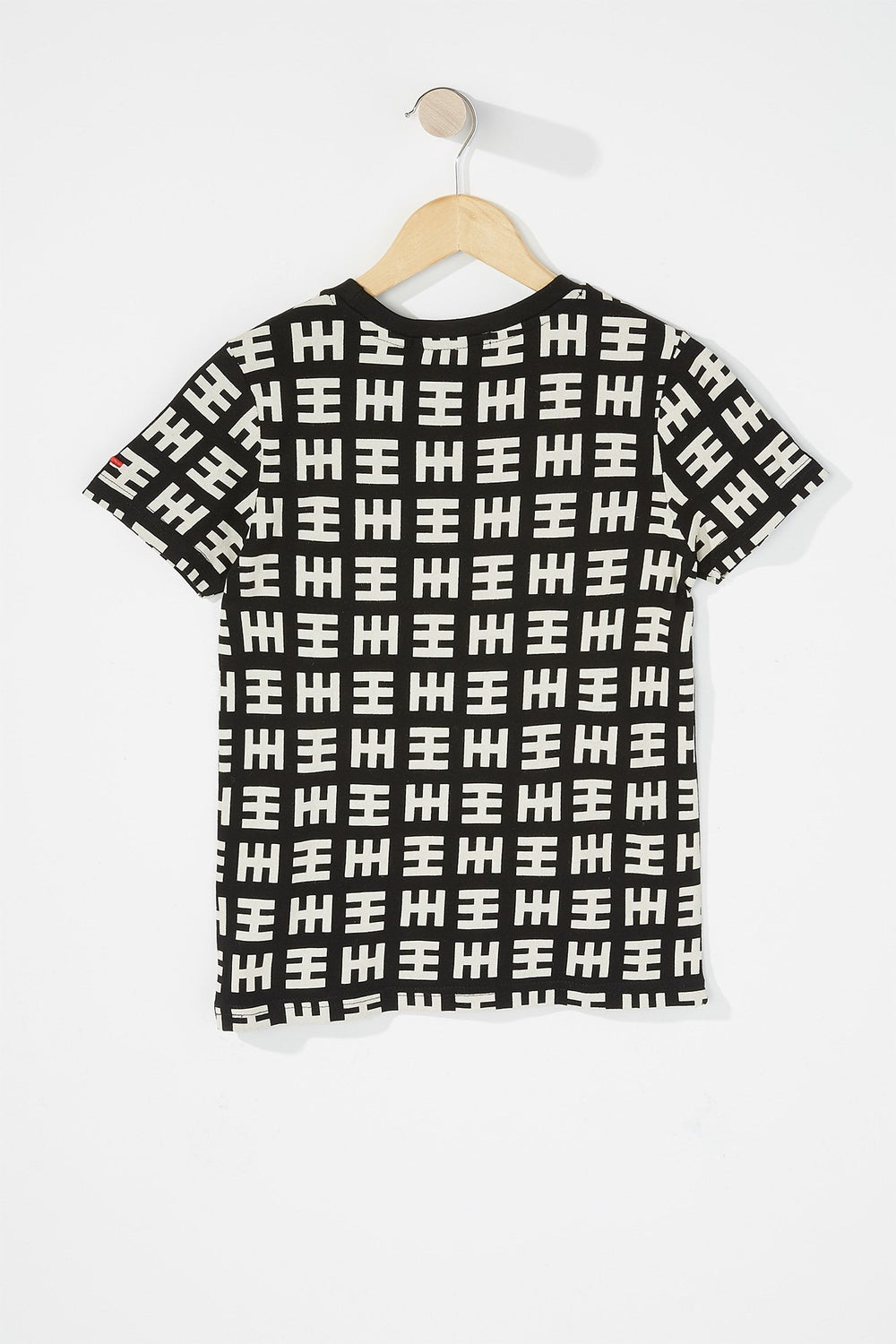 Kids T-shirt à imprimé géométrique pour garçon Noir
