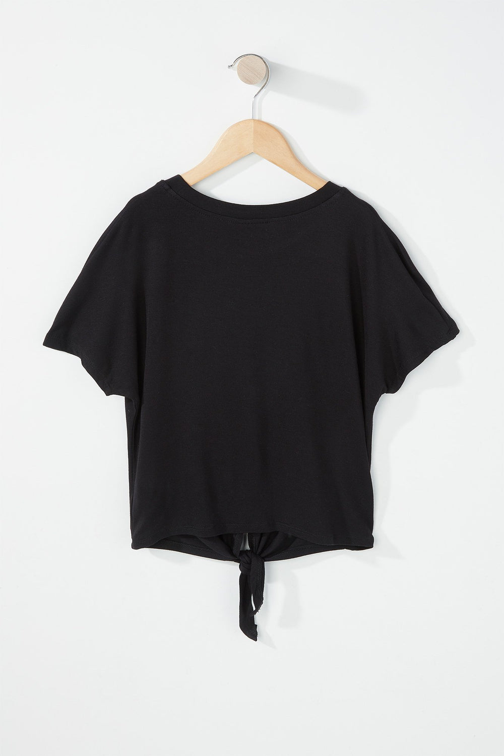 Kids T-shirt court Rocawear noué devant pour fille Noir