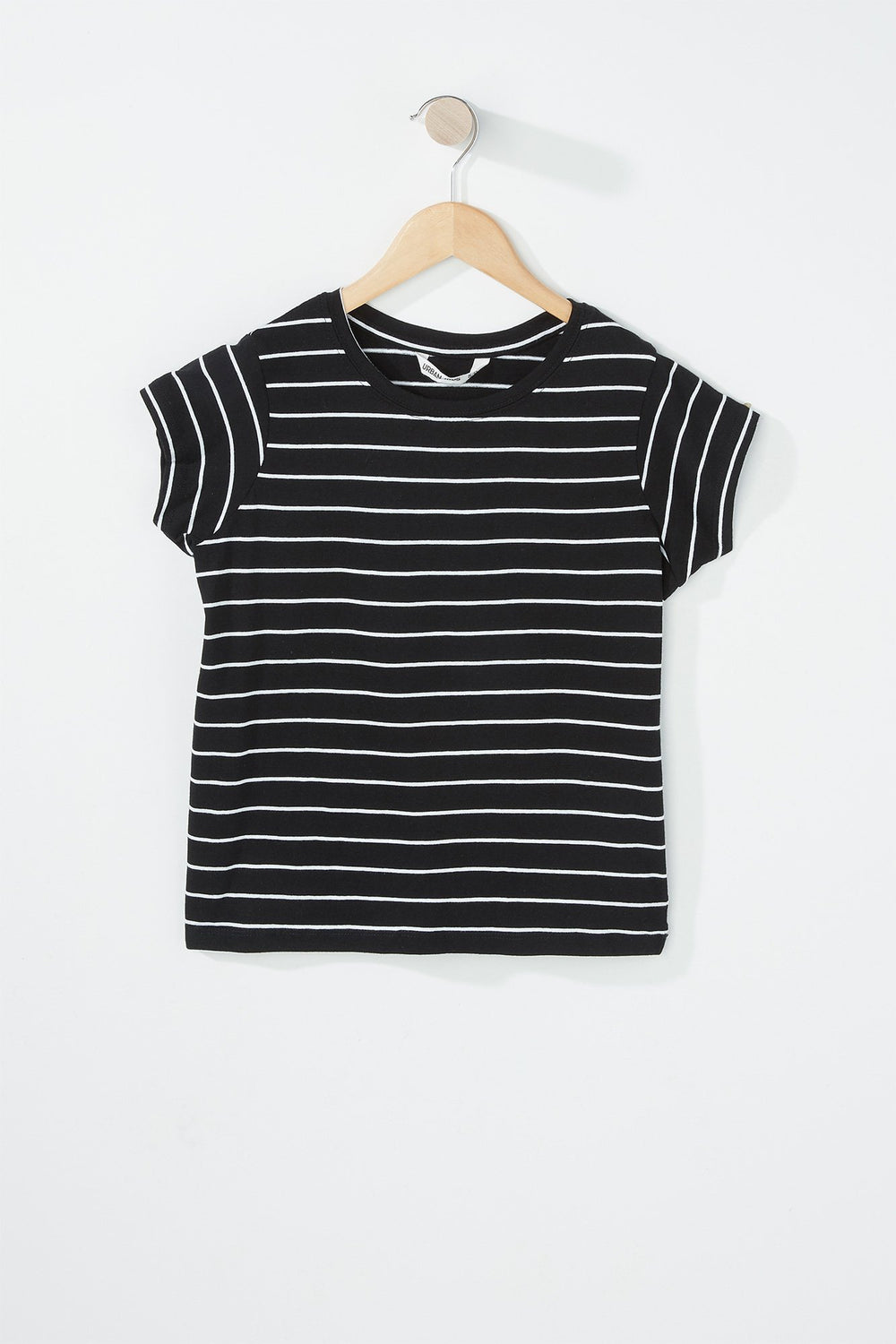 Kids T-shirt rayé pour fille Noir