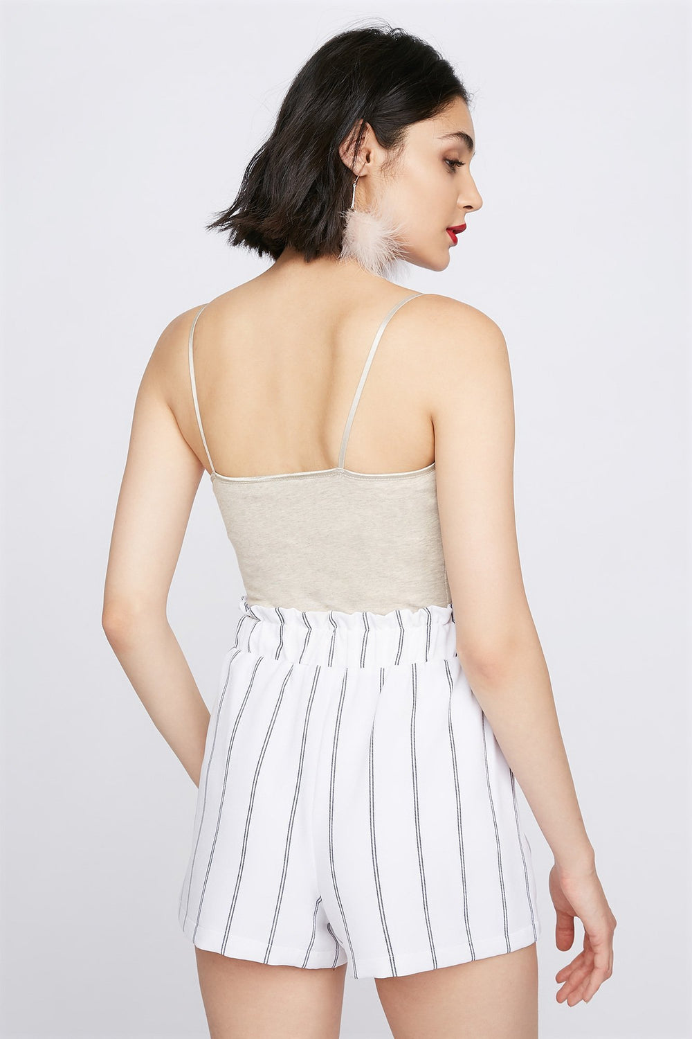 Women Super Stretch Basic Camisole Oatmeal
