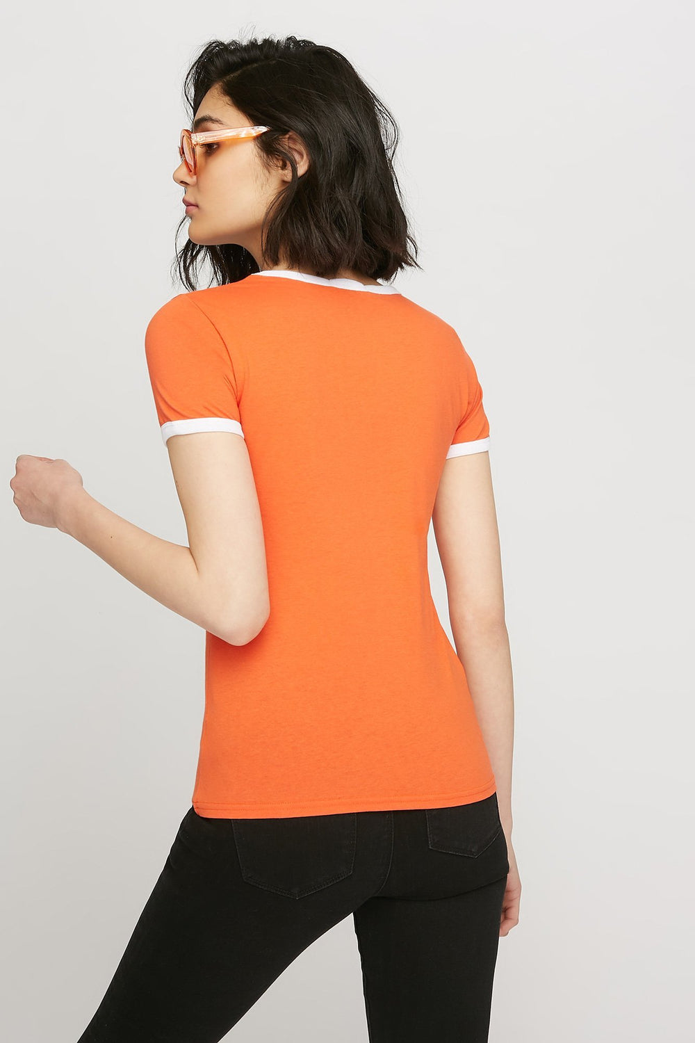 women T-shirt à imprimé California Orange
