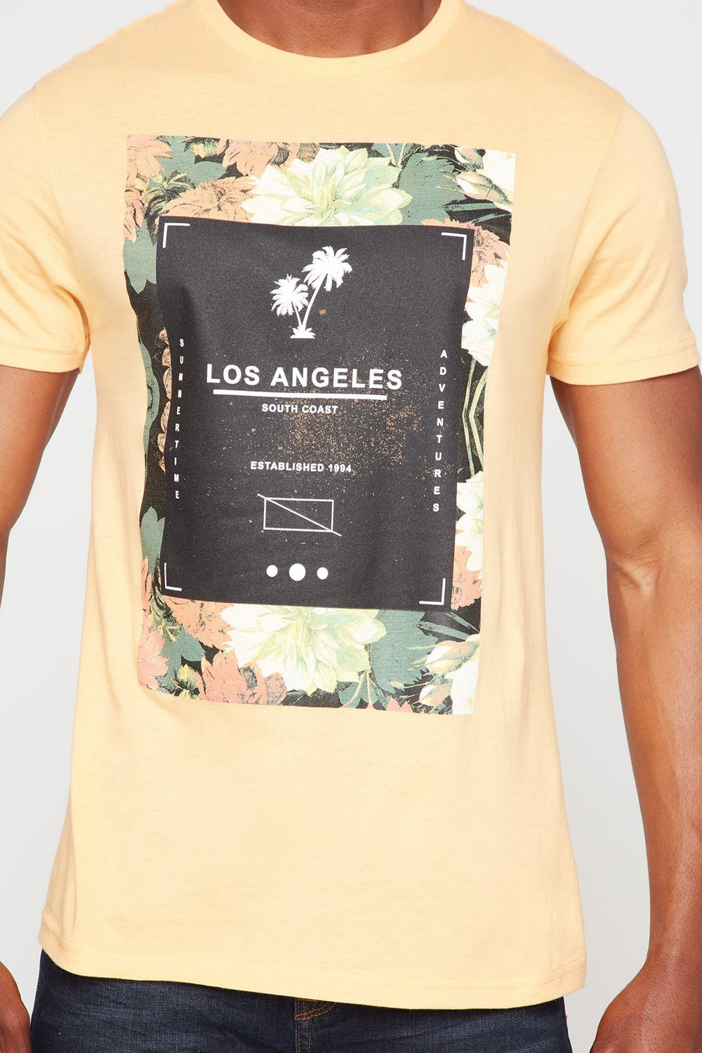 Men T-shirt à imprimé Los Angeles South Coast Orange