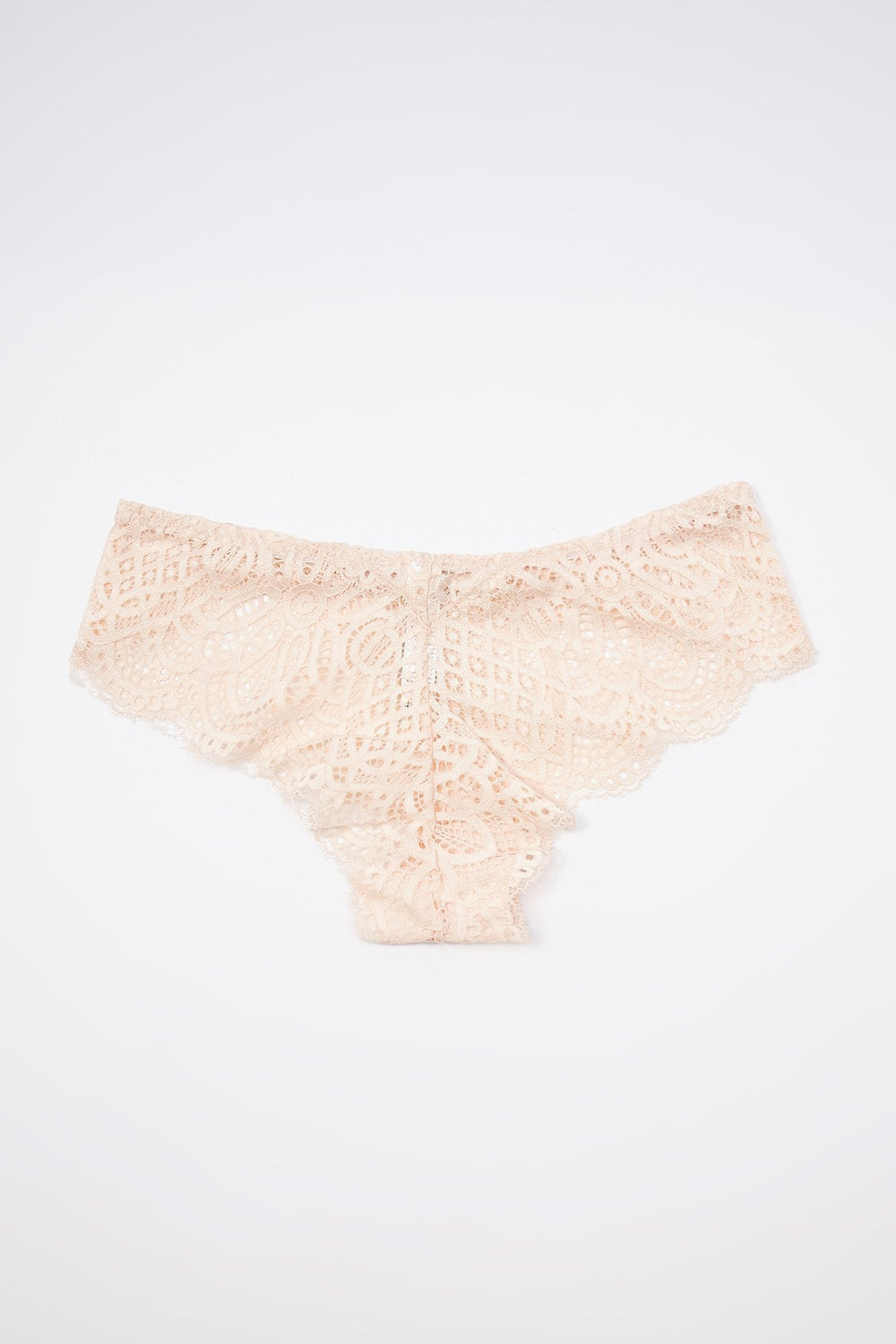 Women Mid-Rise Lace Undie Pink