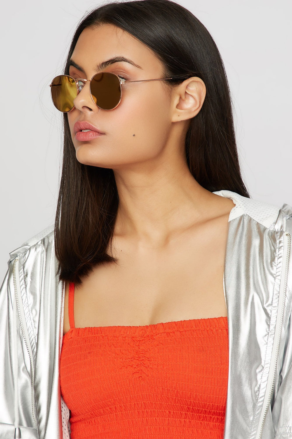 Women Classic Round Sunglasses Pink