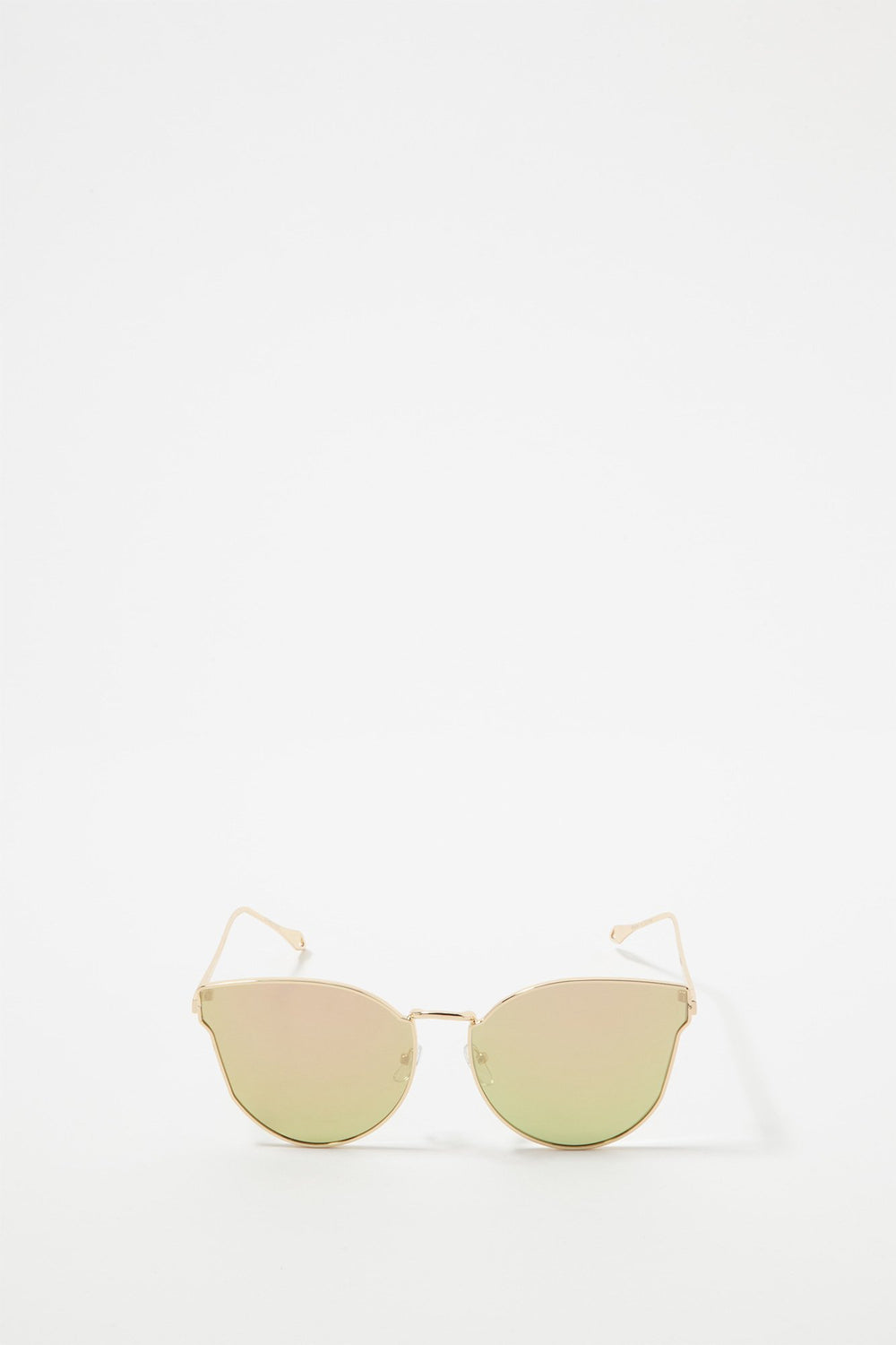 Women Colourful Mirrored Cateye Sunglasses Pink