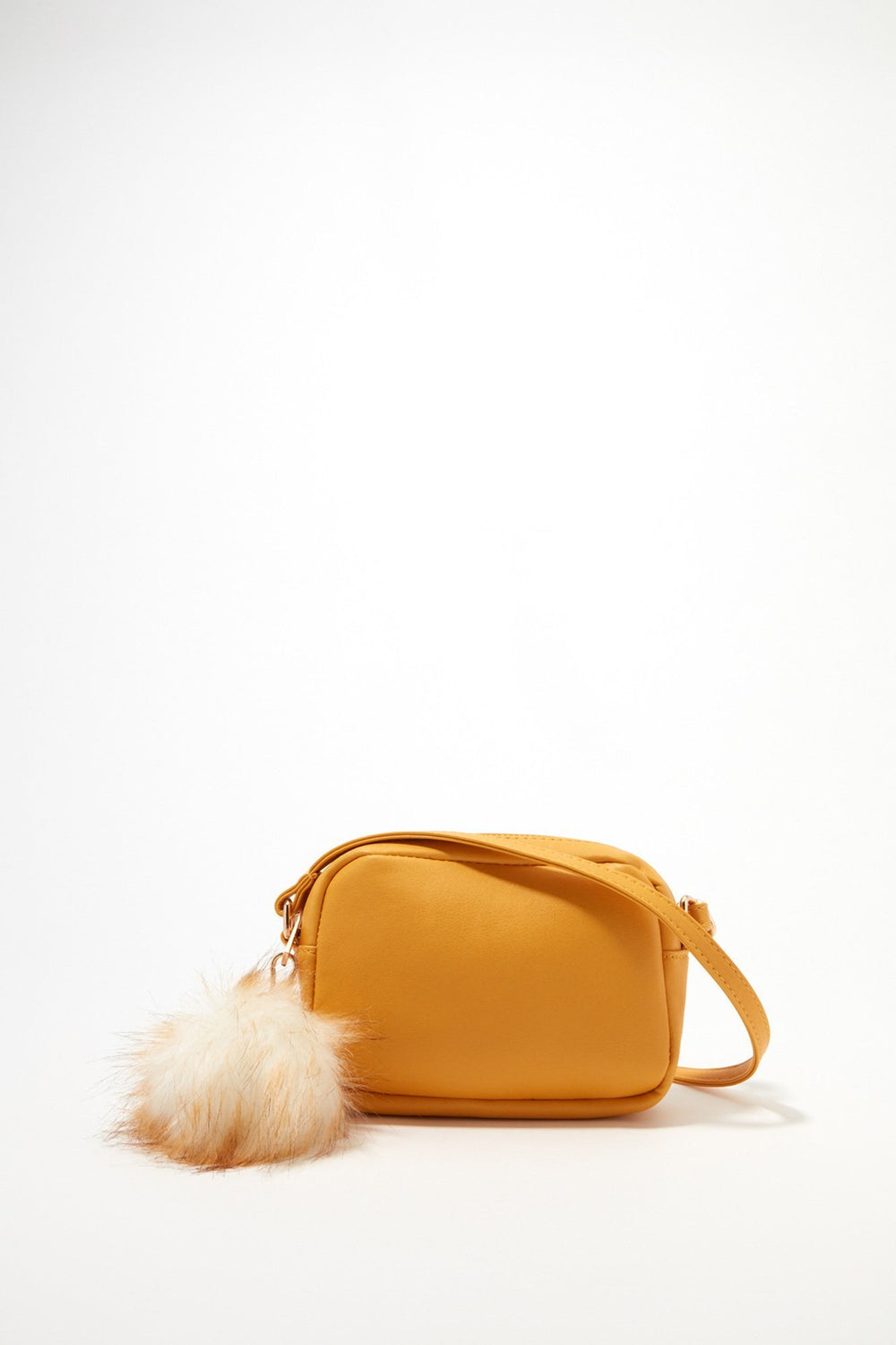 Women Faux-Leather Mini Crossbody Camera Bag Pink