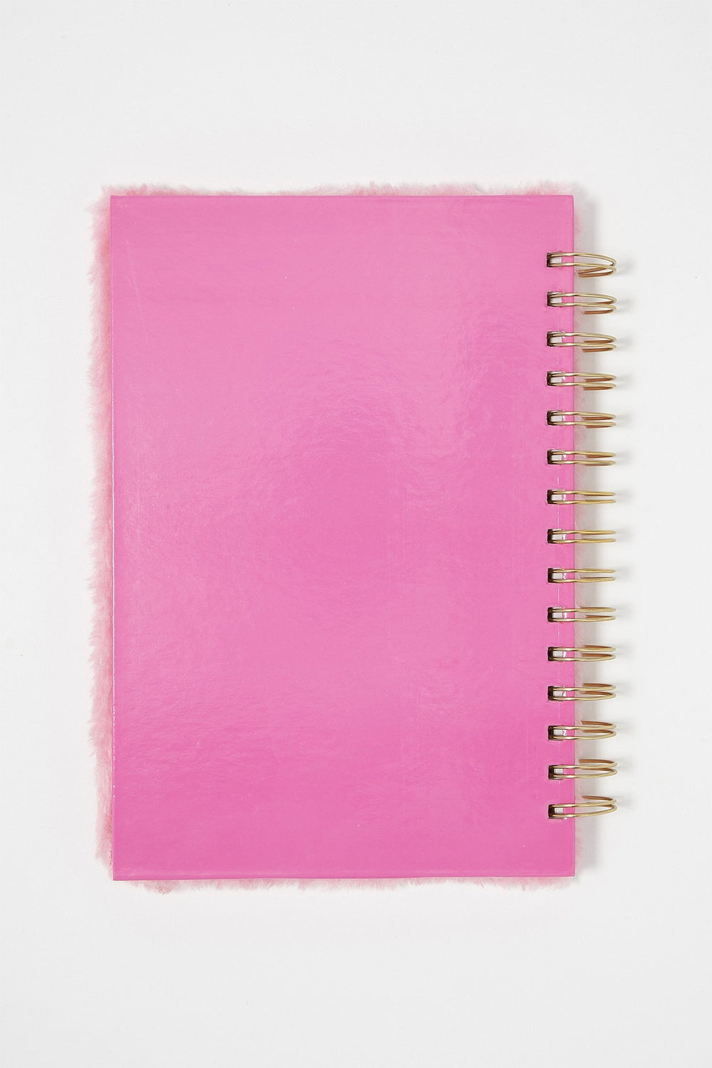 Women Furry Cool Cactus Graphic Ring Notebook Pink