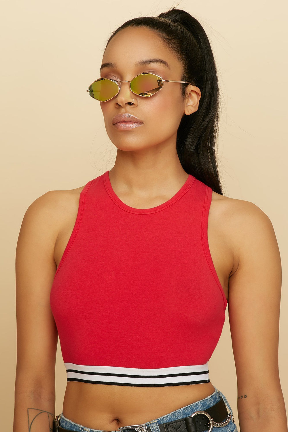 Women Geometric Round Sunglasses Pink