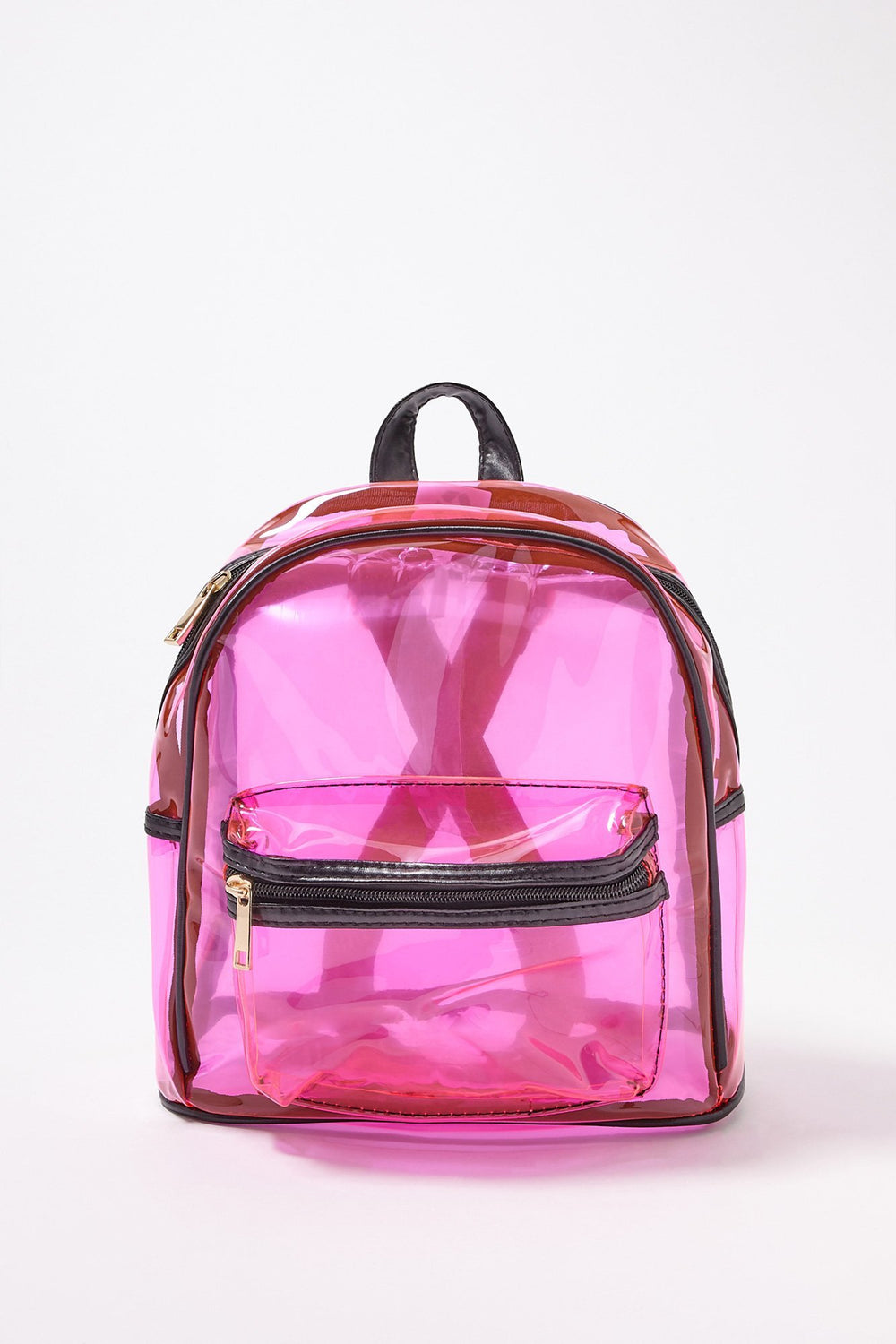 Women Transparent Mini Backpack Pink