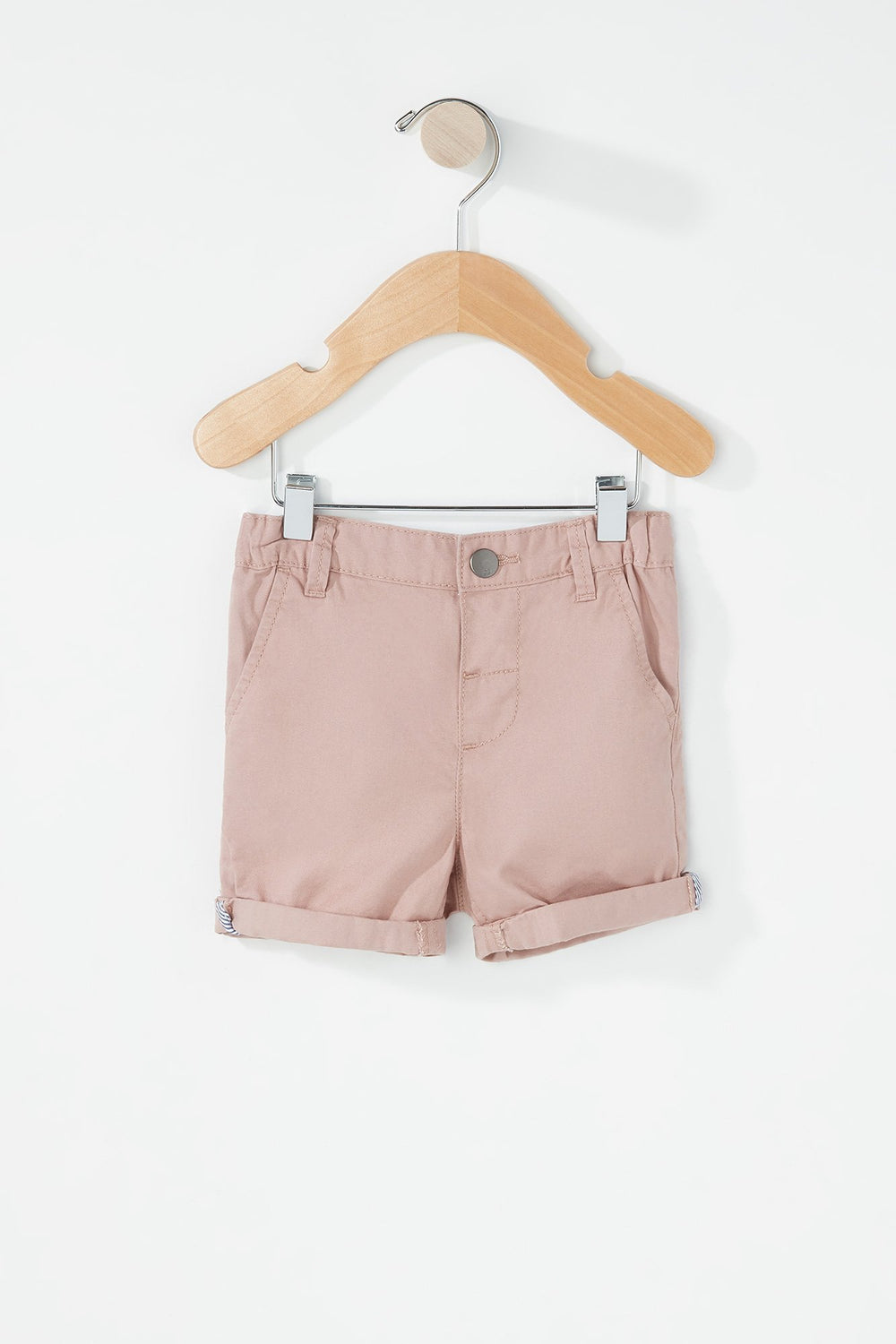 Kids Baby Boy Coloured Roll-Up Short Pink