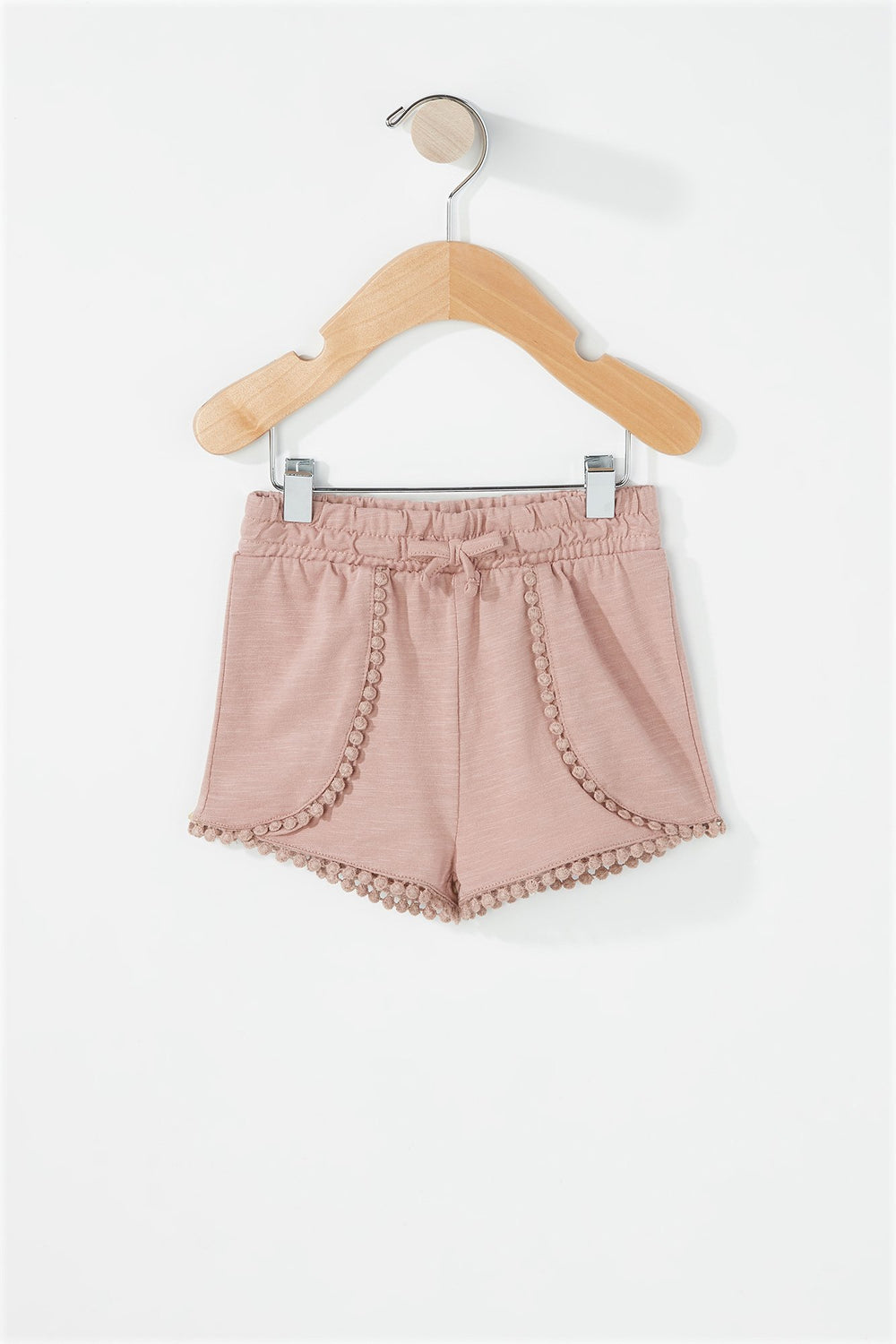 Kids Baby Girl Crochet Tulip Short Pink