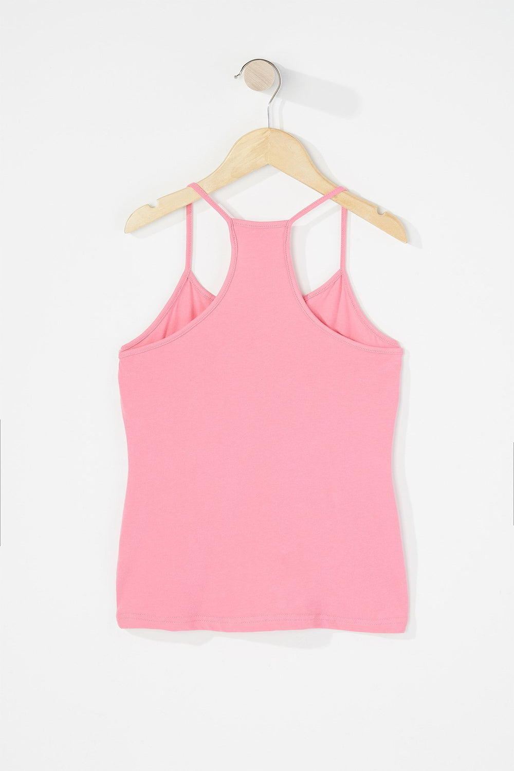 Kids Girls Basic Racerback Camisole Pink