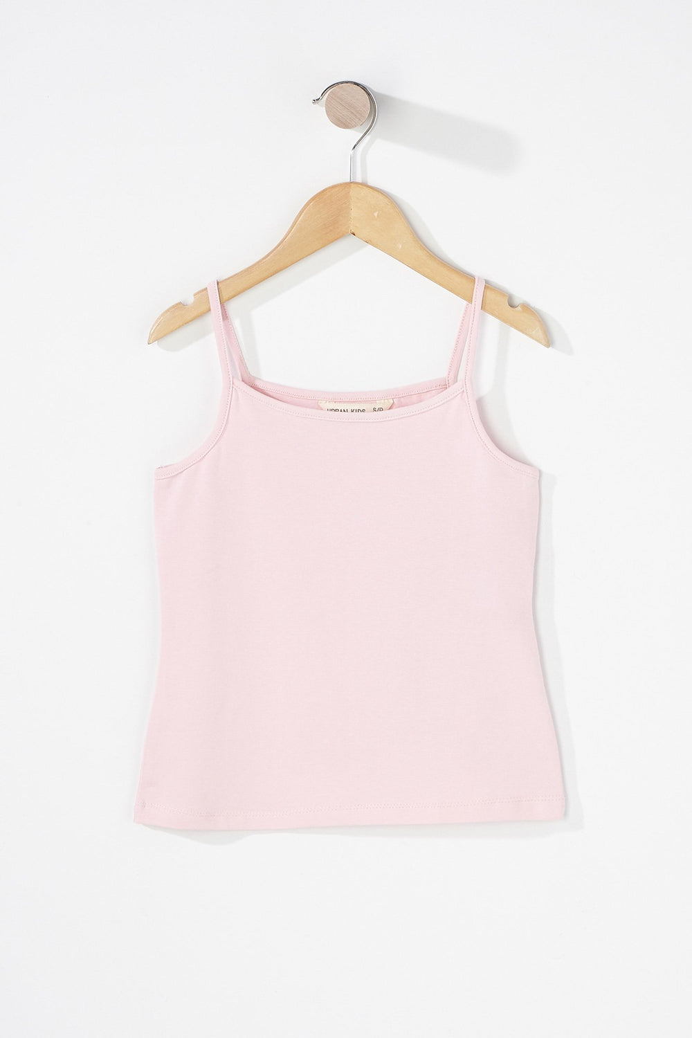 Kids Girls Coloured Basic Camisole Pink