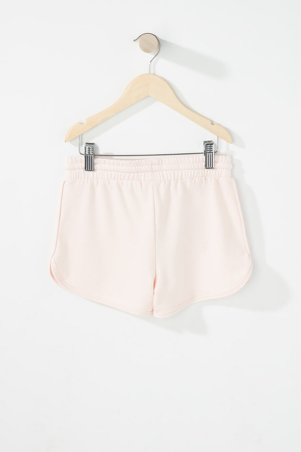 Kids Girls Dolphin Hem Drawstring Short Pink