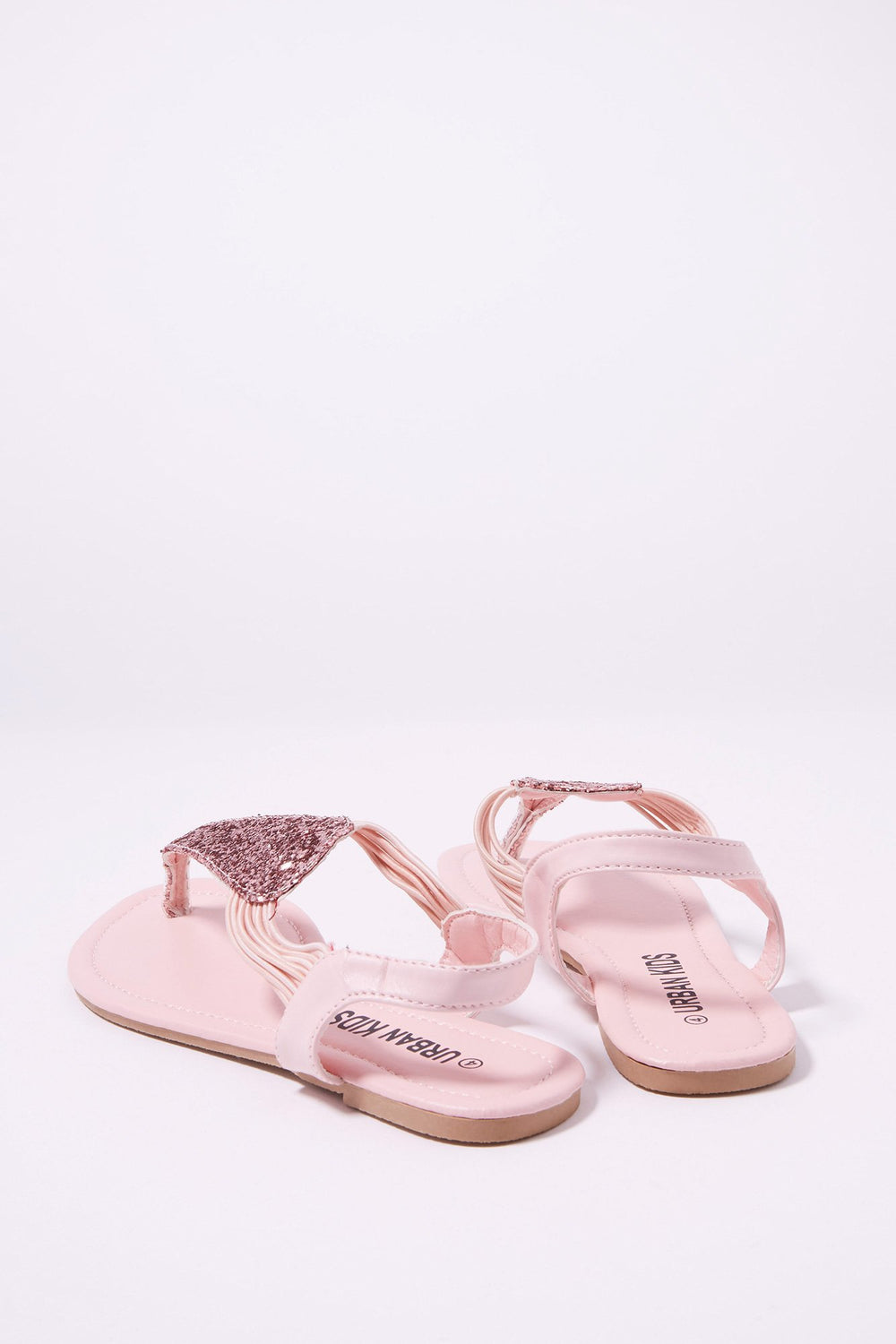 Kids Girls Glitter T-Bar Sandal Pink