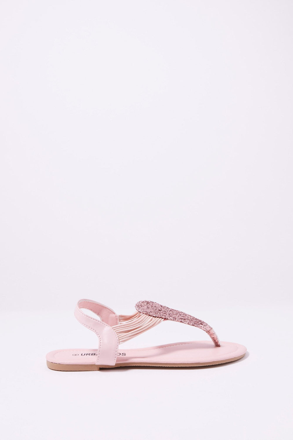 Kids Girls Glitter T-Bar Sandal Pink