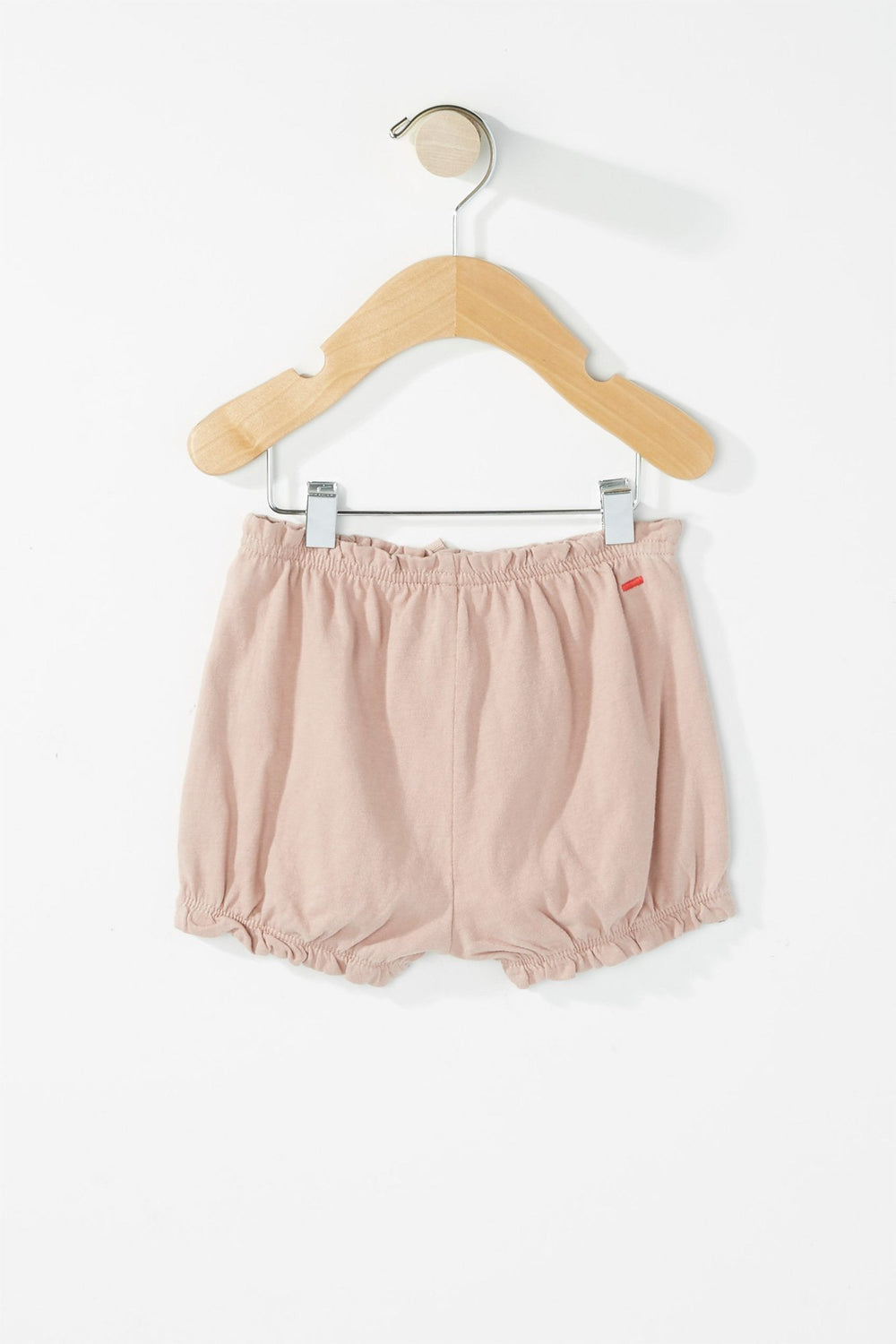 Kids Girls Ruffle Lightweight Drawstring Short Pink