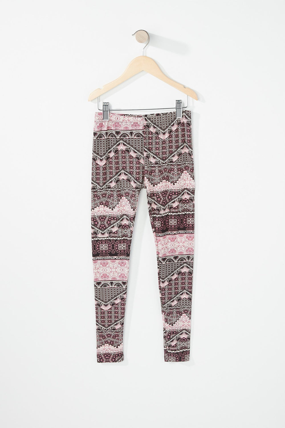 Kids Girls Tribal Print Legging Pink