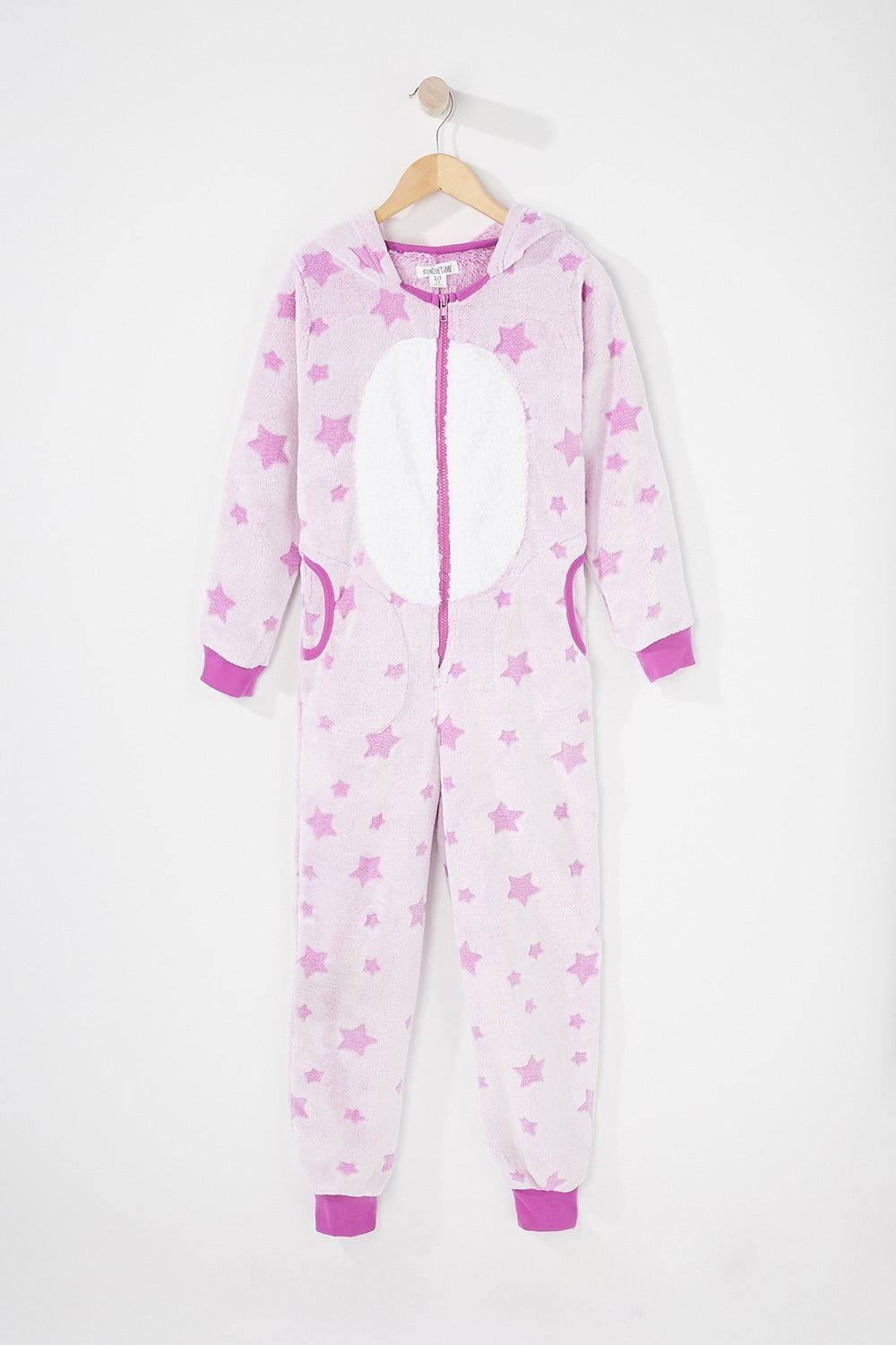 Kids Girls Star Unicorn Onesie Purple