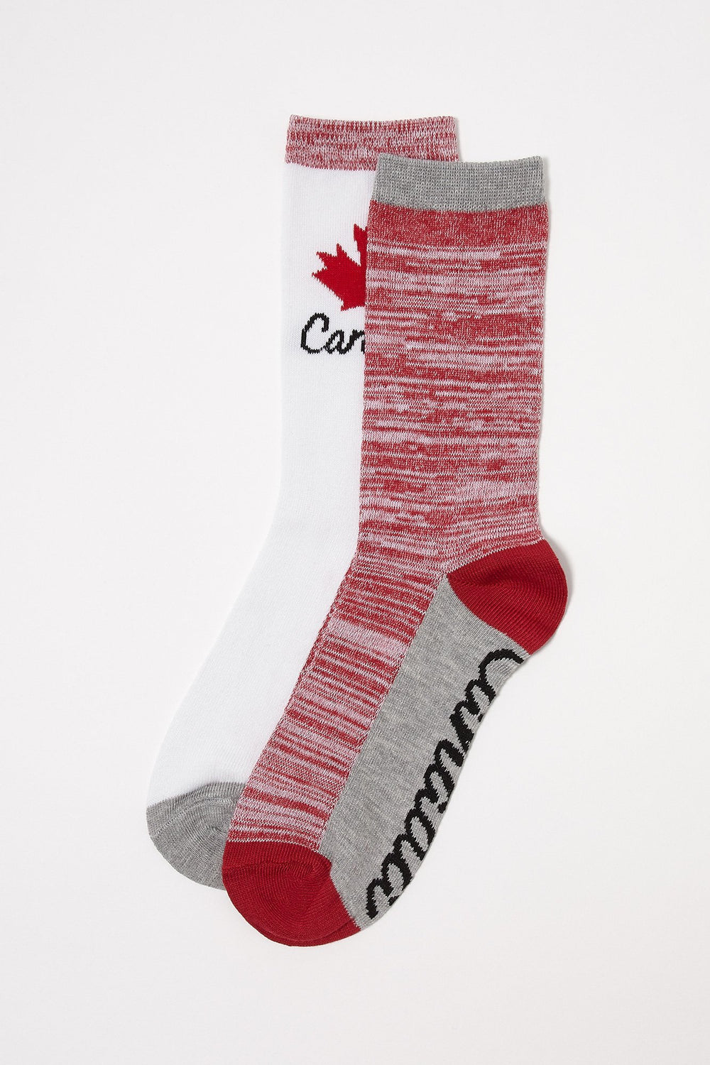 Women Canada Day Knit Socks (2 Pairs) Red