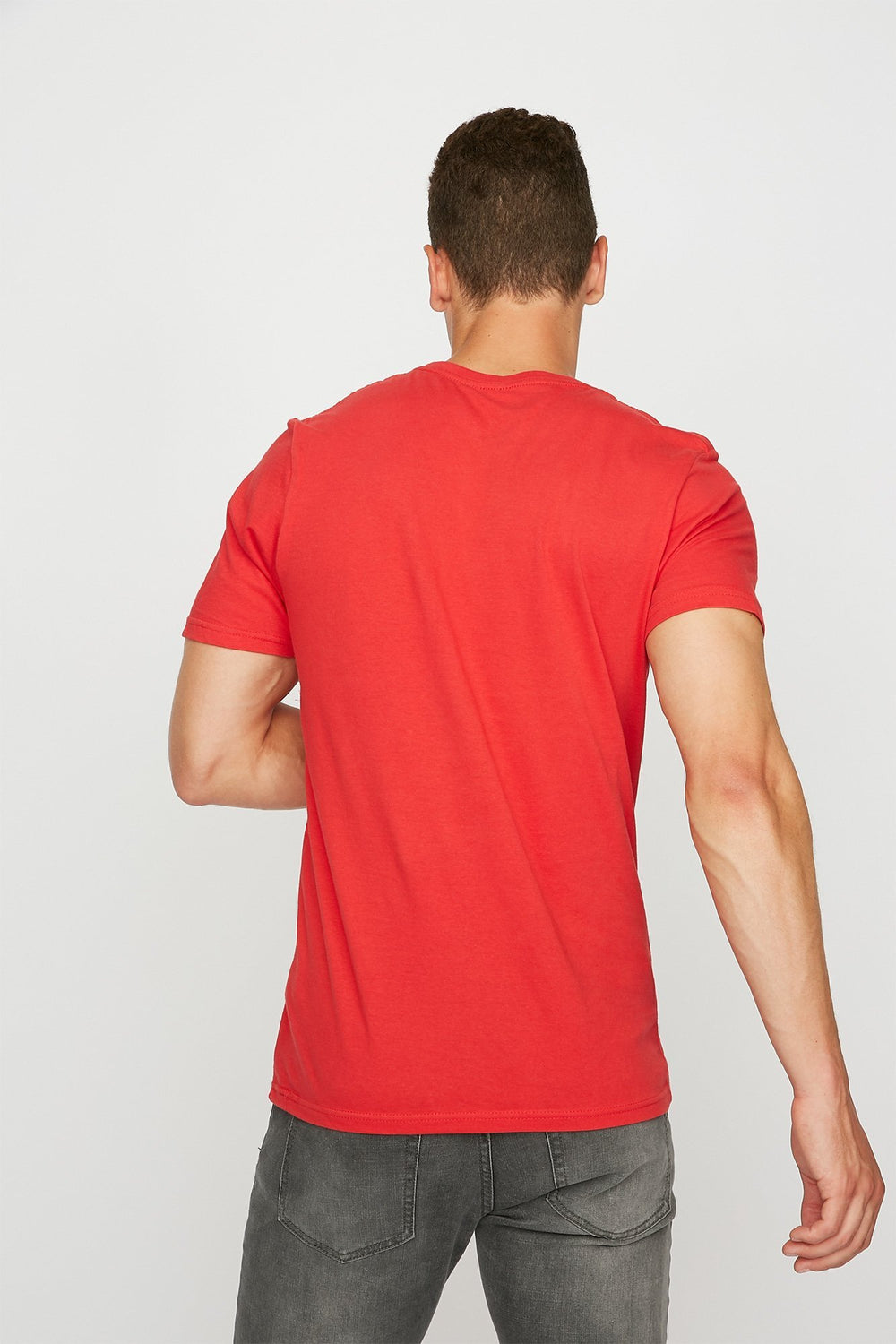 Men Canada Firework Heart Graphic T-Shirt Red