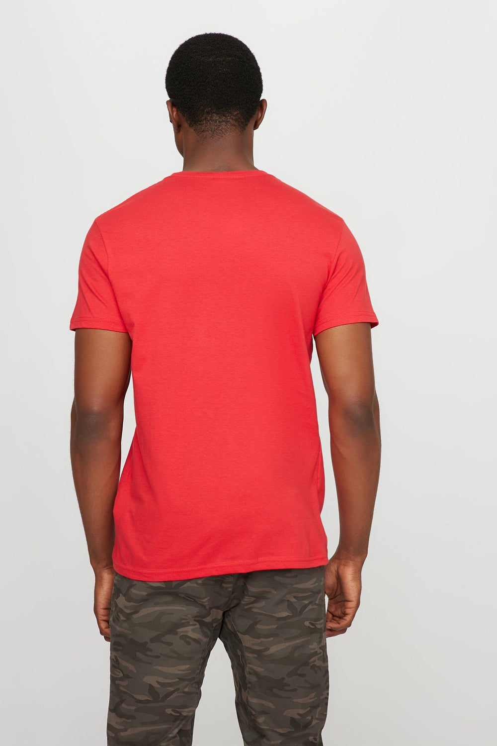 Men World Cup Portugal Graphic Crewneck T-Shirt Red