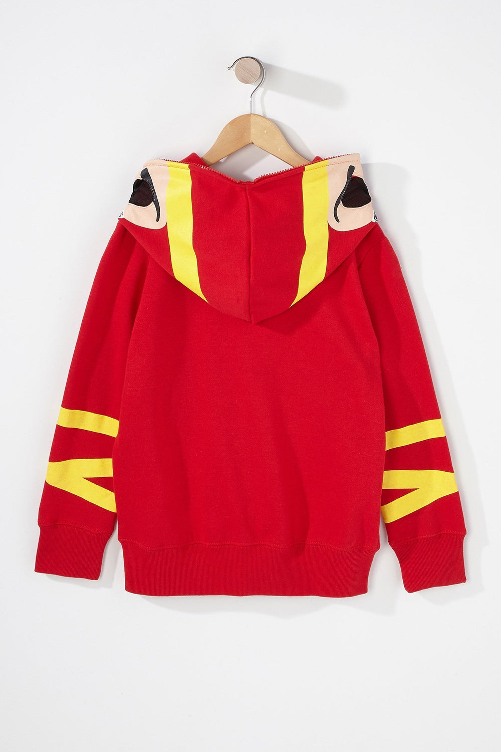 Kids Boys Ninja Eye Mask Peeper Hoodie Red