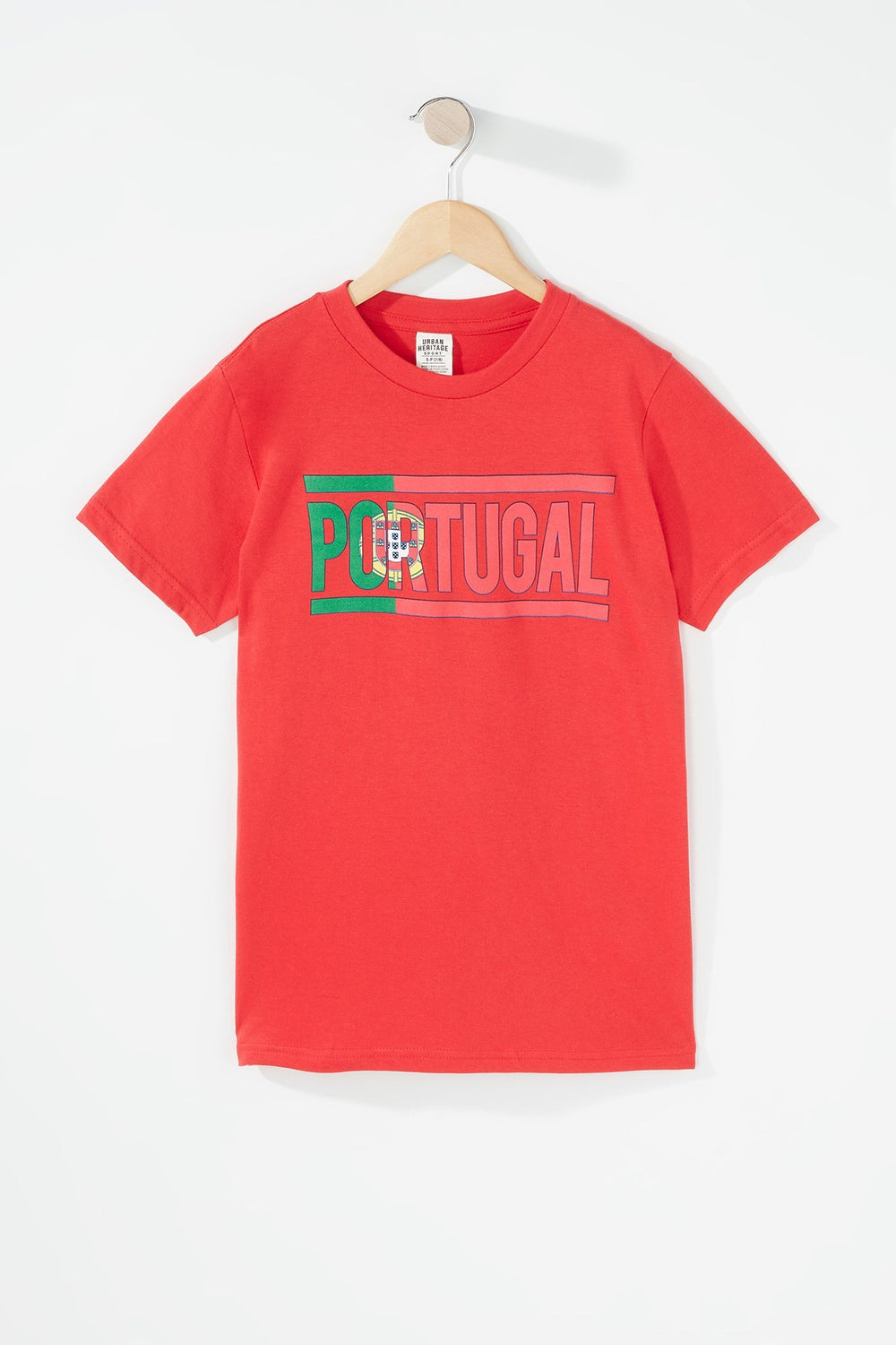 Kids Boys World Cup Portugual Crewneck T-Shirt Red