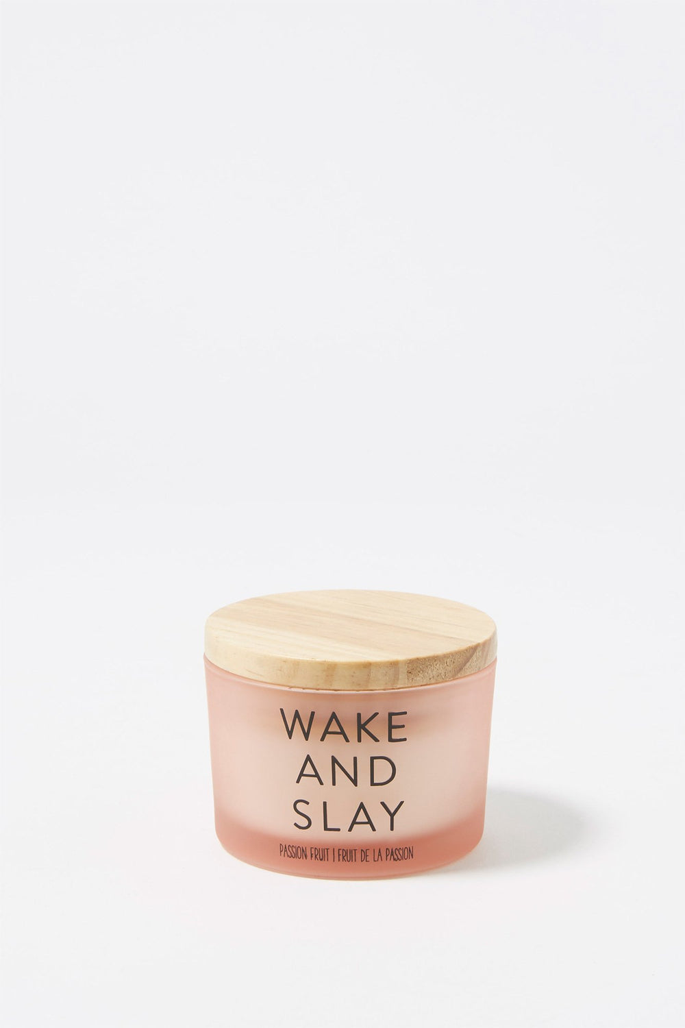 Women Chandelle Fruit de la passion à imprimé Wake and Slay Rose pâle