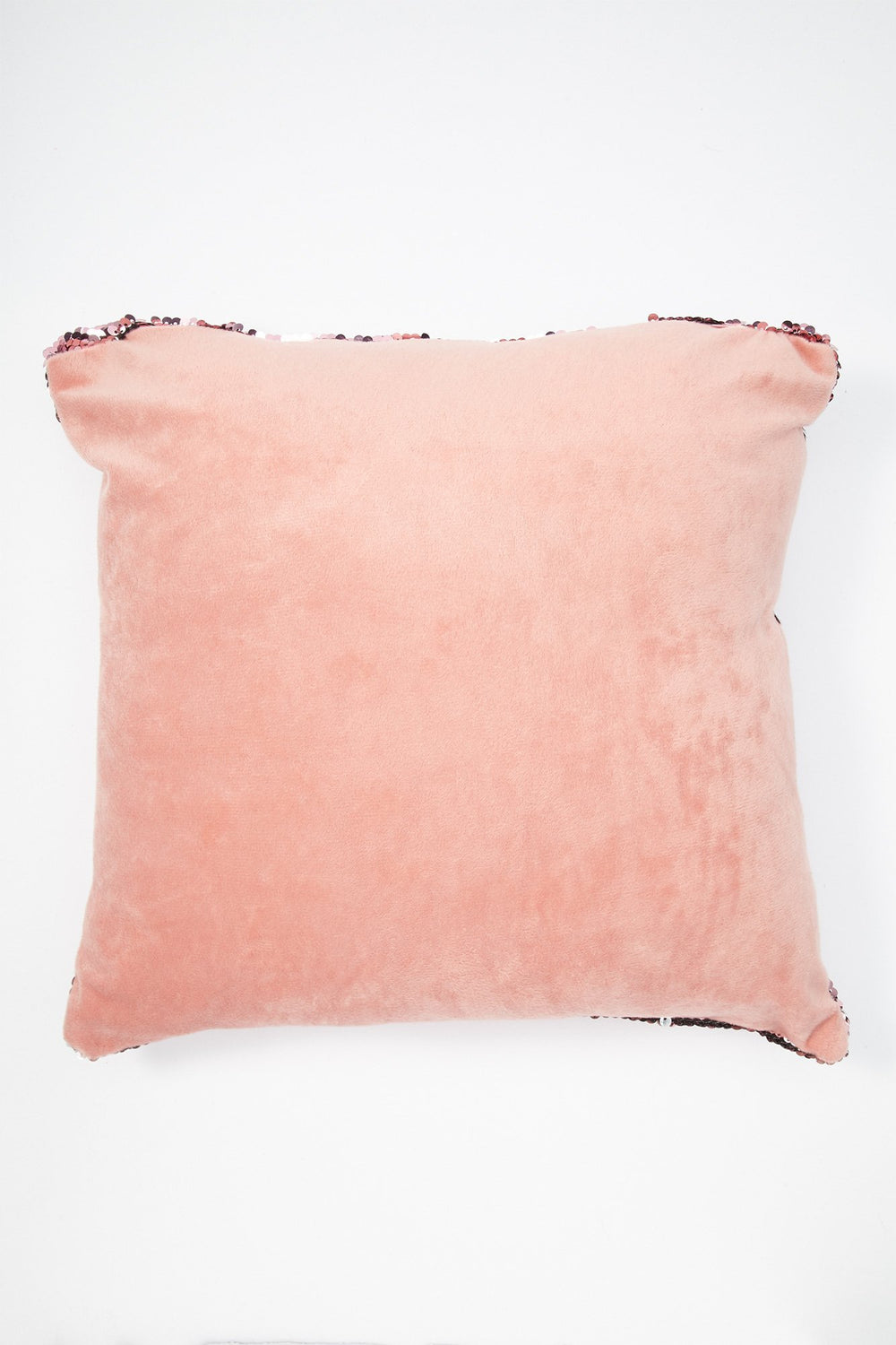 Women Coussin à paillettes réversibles métallisées Rose pâle