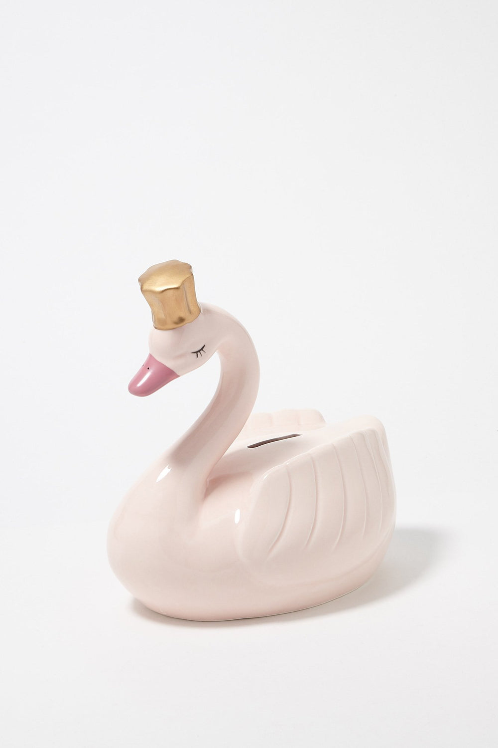 Women Tirelire Cygne Rose pâle
