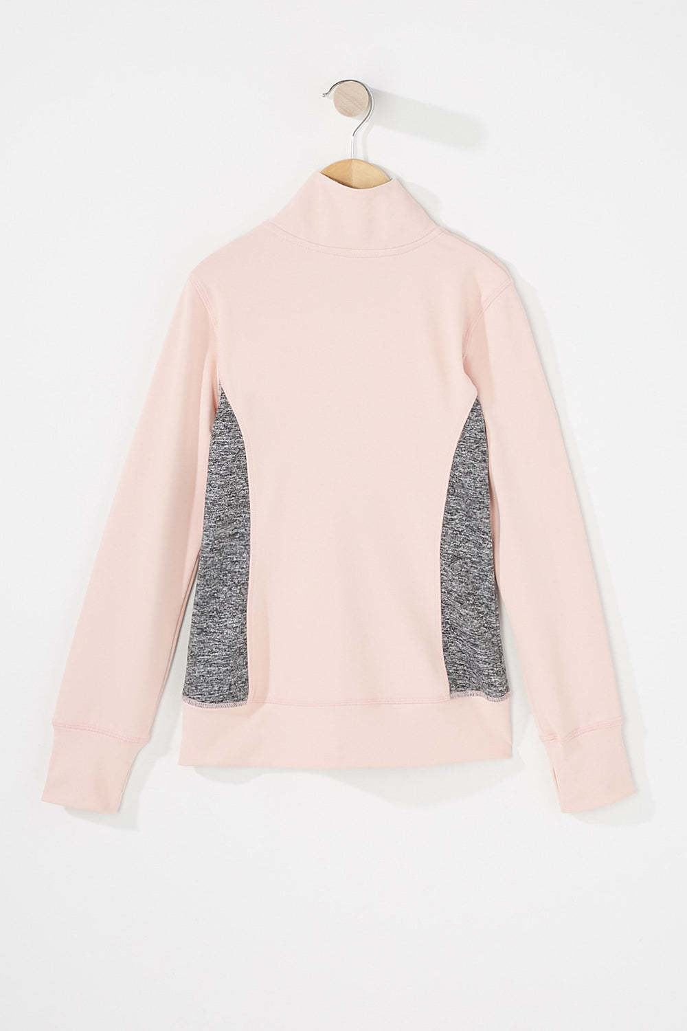Kids Blouson Active avec blocs de couleurs et fermeture à glissière pour fille Rose pâle