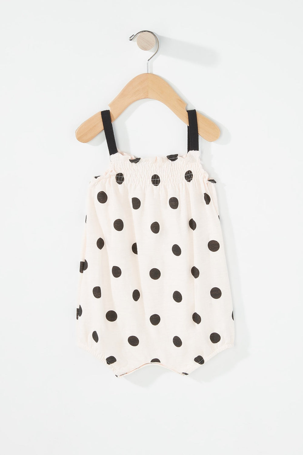 Kids Combinaison smockée à pois pour bébé fille Rose pâle