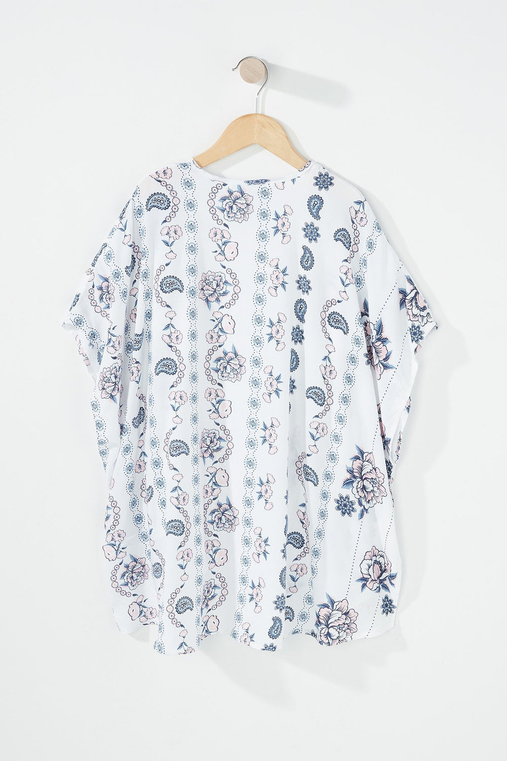Kids Kimono léger imprimé pour fille Rose pâle