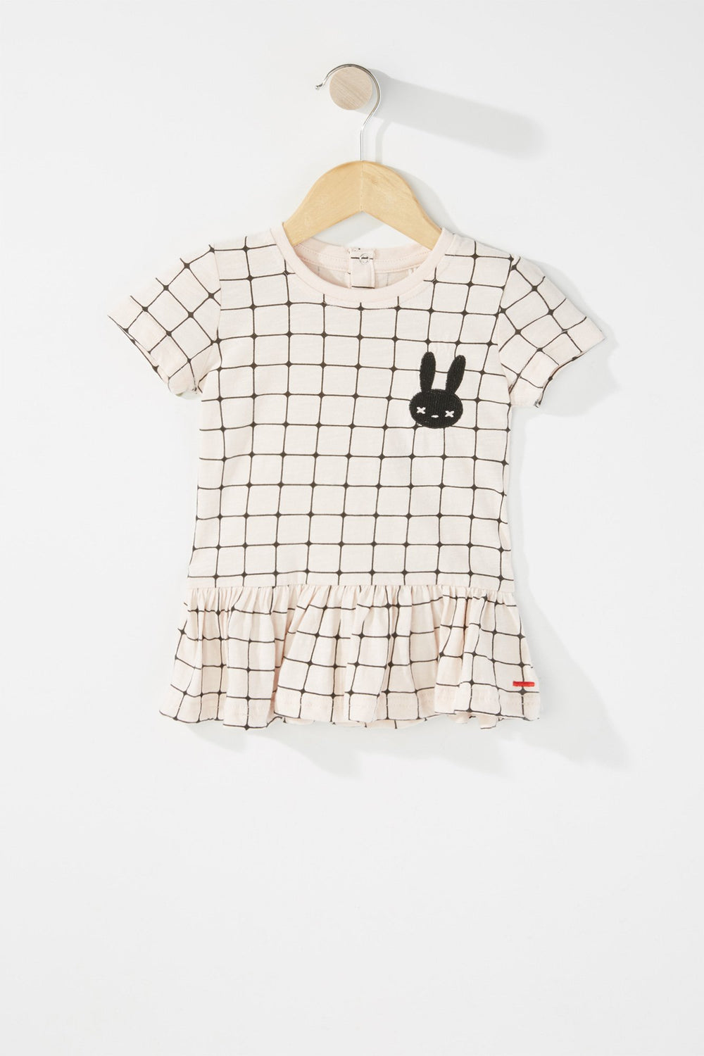 Kids Robe à basque avec broderies Lapin pour bébé fille Rose pâle