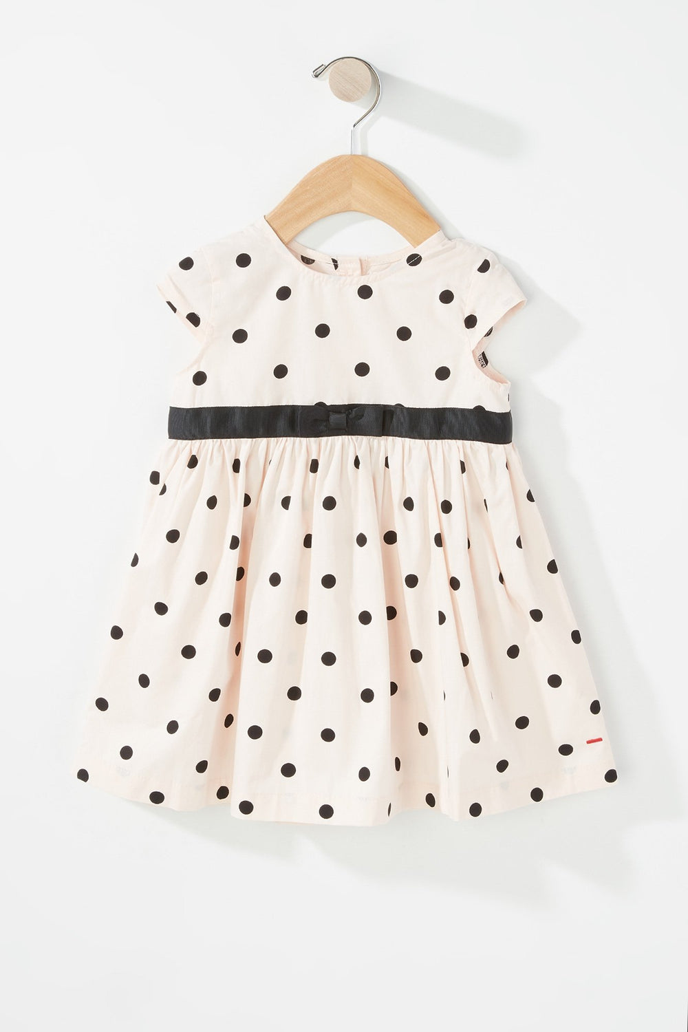 Kids Robe à pois avec ruban pour bébé fille Rose pâle