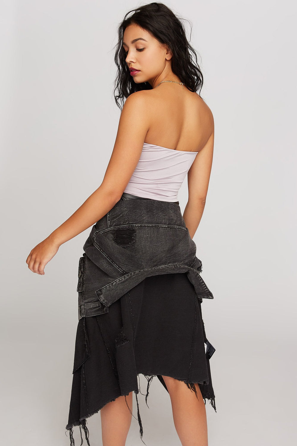 Women Seamless Tube Top Rose
