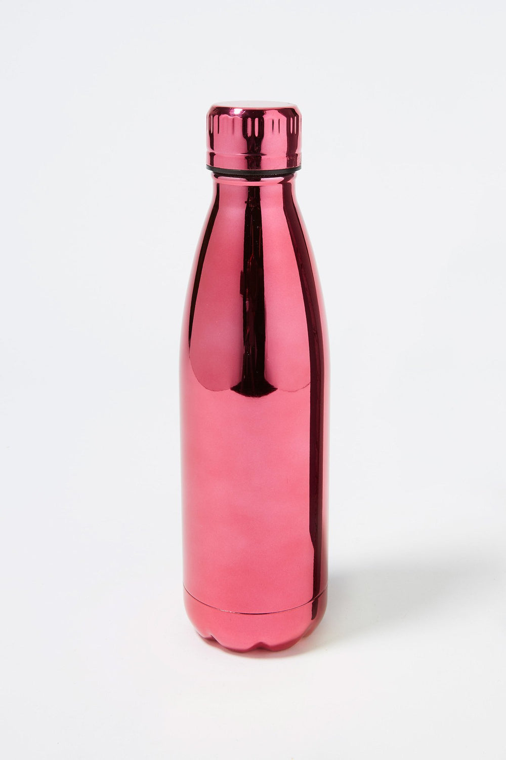 Women Bouteille d'eau chromée métallisée Rose