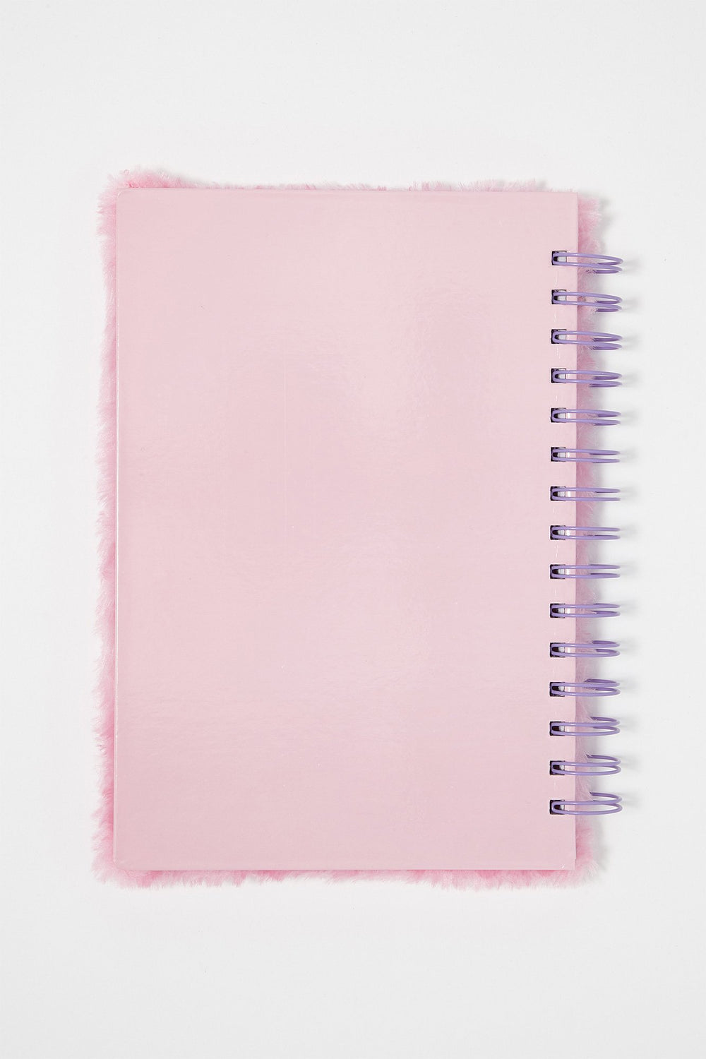 Women Carnet duveteux à anneaux et imprimé Beigne et Crème glacée Rose
