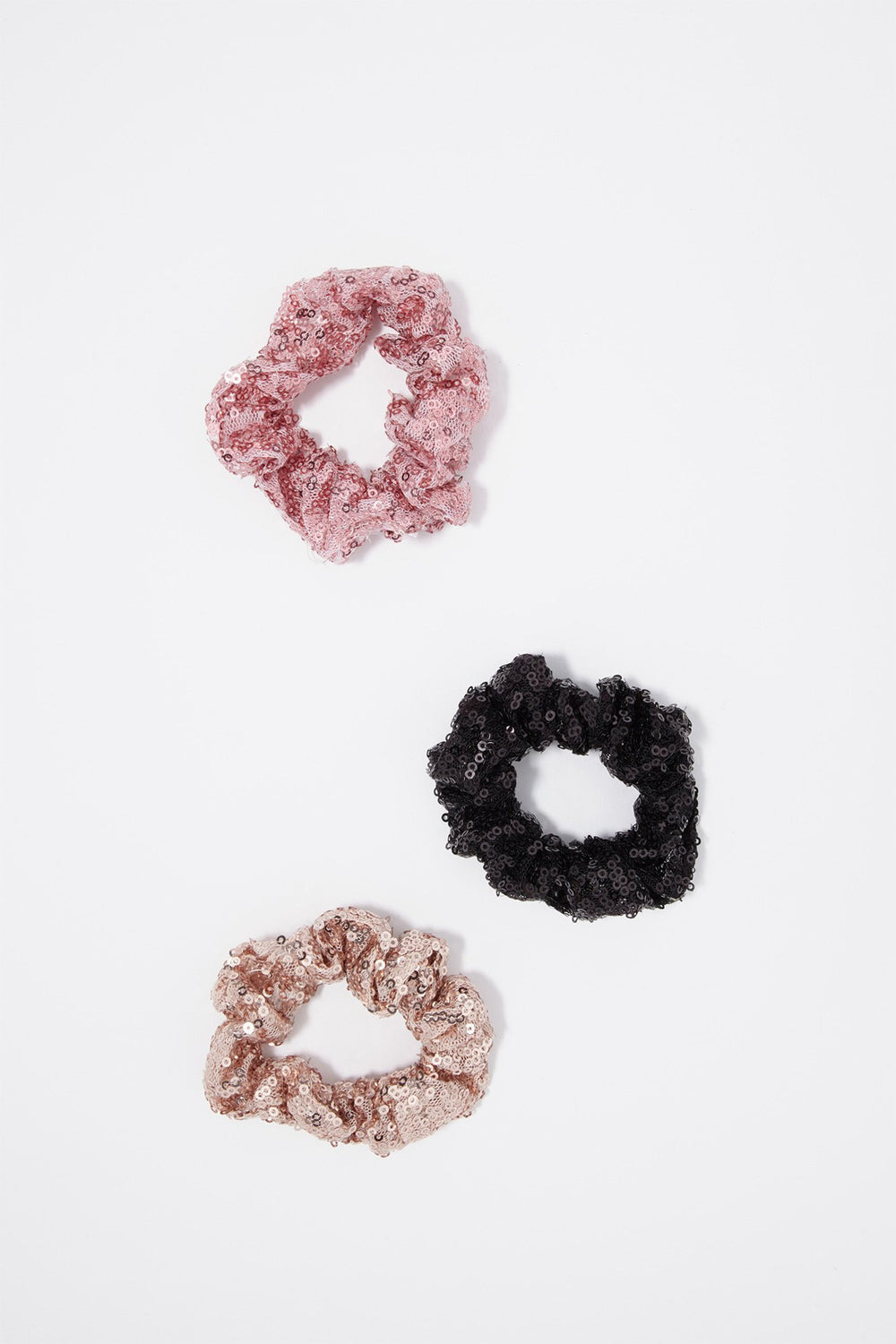 Women Chou-chou à paillettes (2 unités) Rose