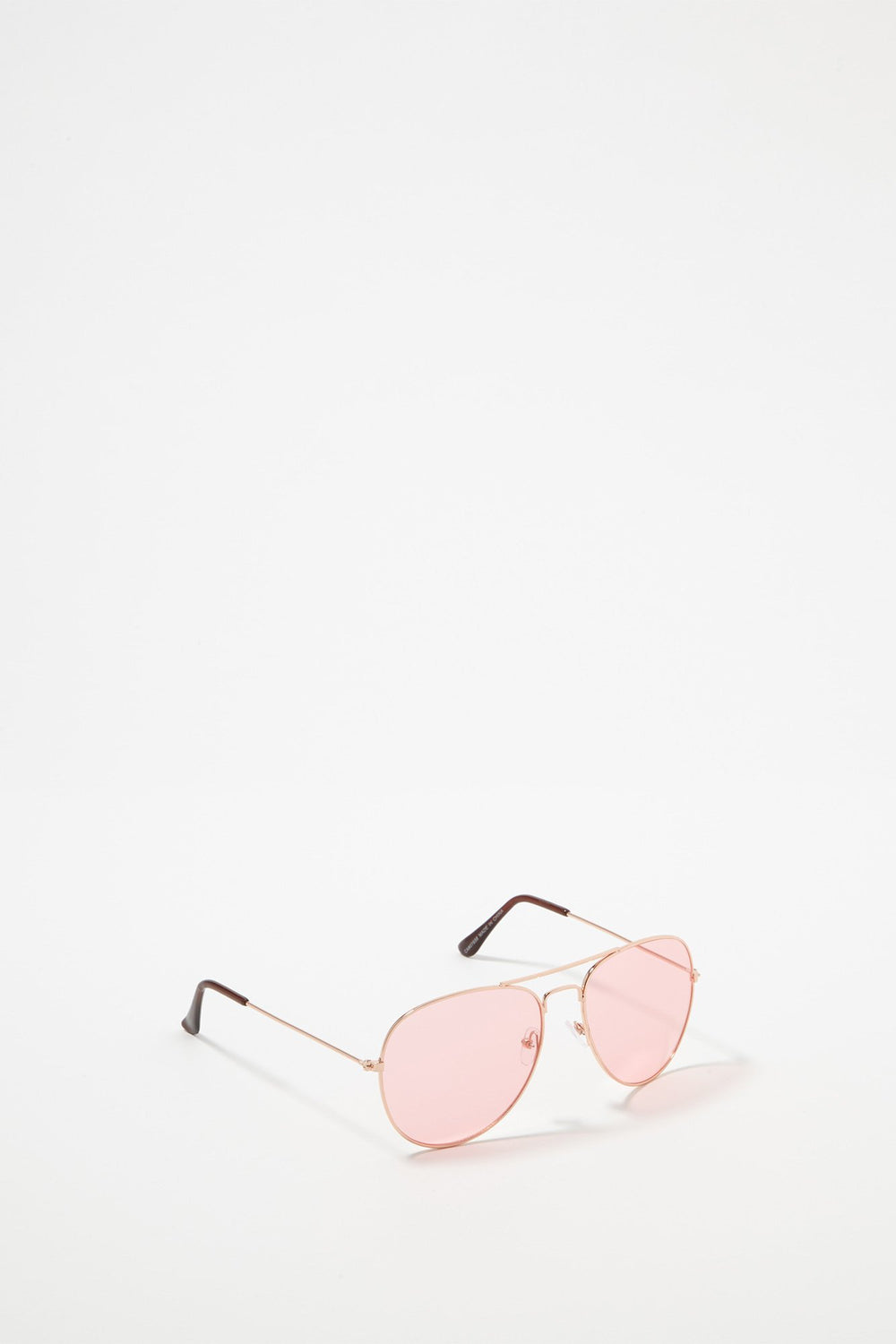 Men Colourful Aviator With Brow Bar Sunglasses Rose