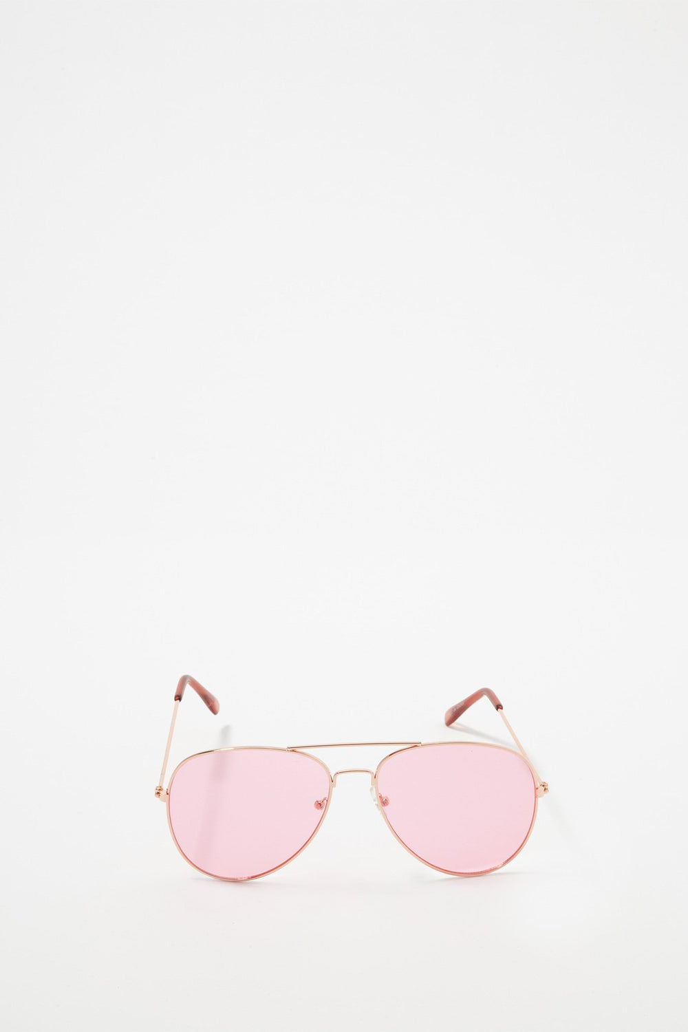 Women Lunette de soleil aviateur colorées Rose