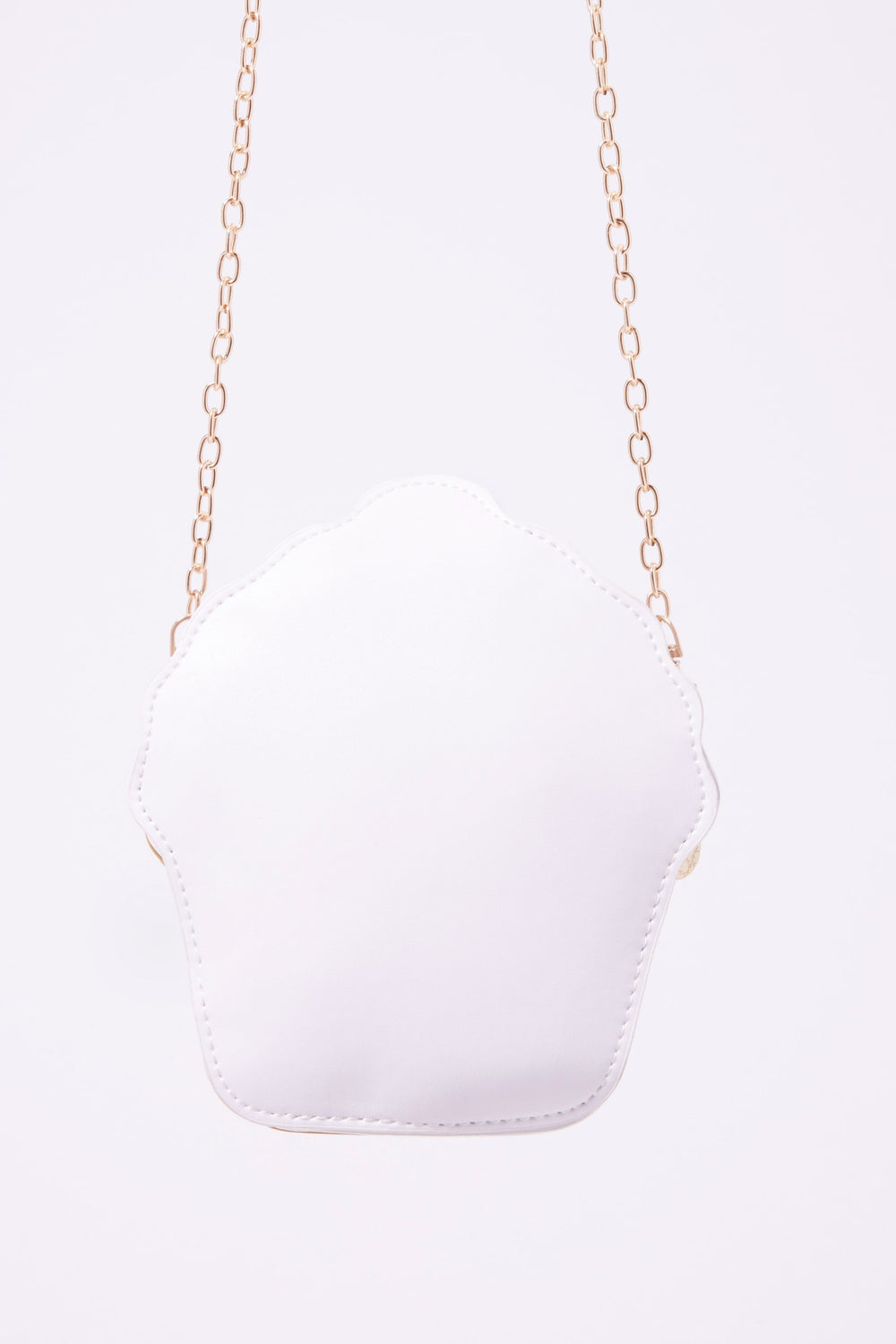 Women Metallic Cupcake Crossbody Bag Rose