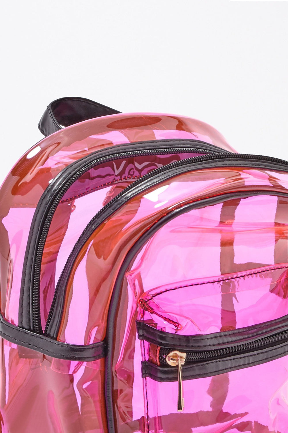 Women Minisac à dos transparent Rose