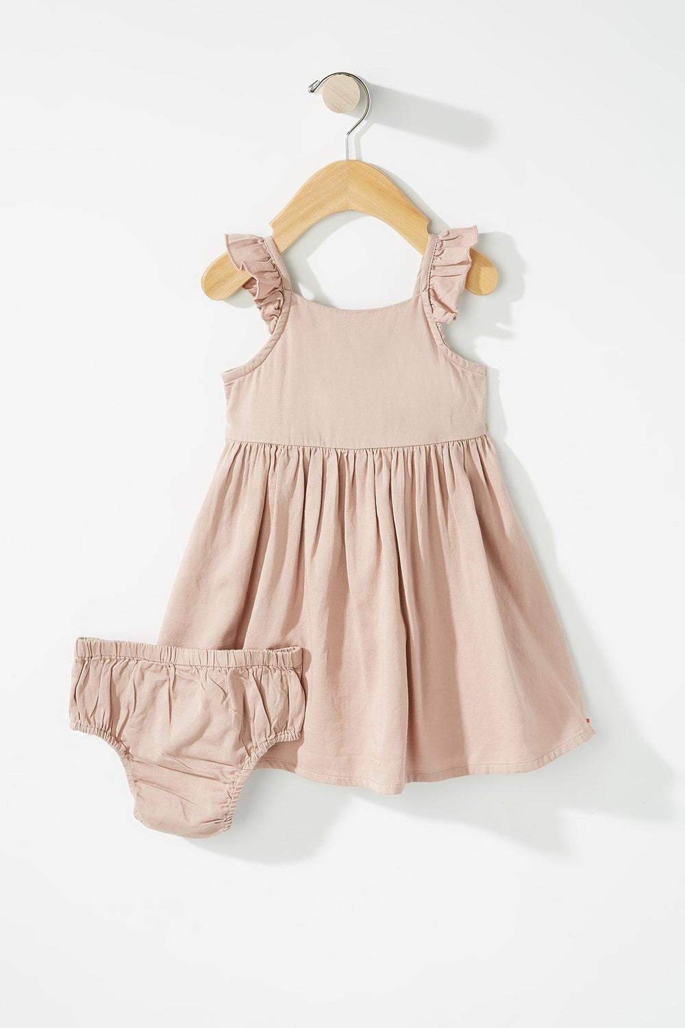 Kids Robe volantée avec boucle pour bébé fille (2 unités) Rose