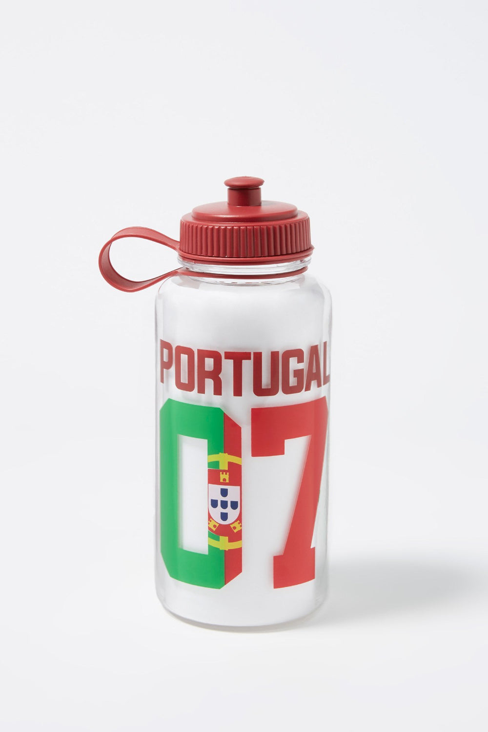 Women Bouteille d'eau à imprimé World Cup Rouge foncé